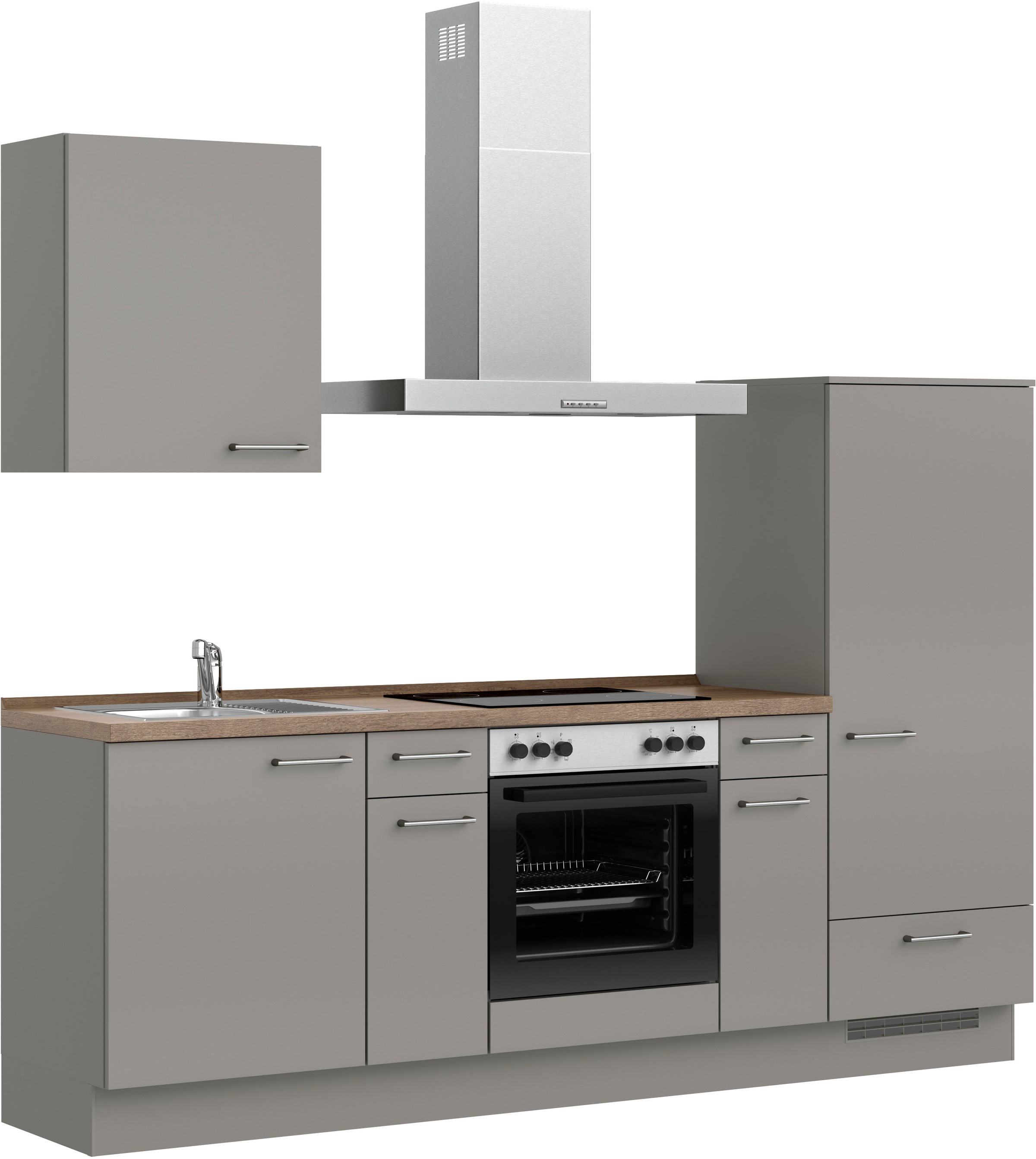 Thumbnail - nobilia Küchenzeile ""Laser I", Ausrichtung wählbar, Breite 240 cm" vormontiert, wahlw. mit unterschiedlichen E-Geräten-...