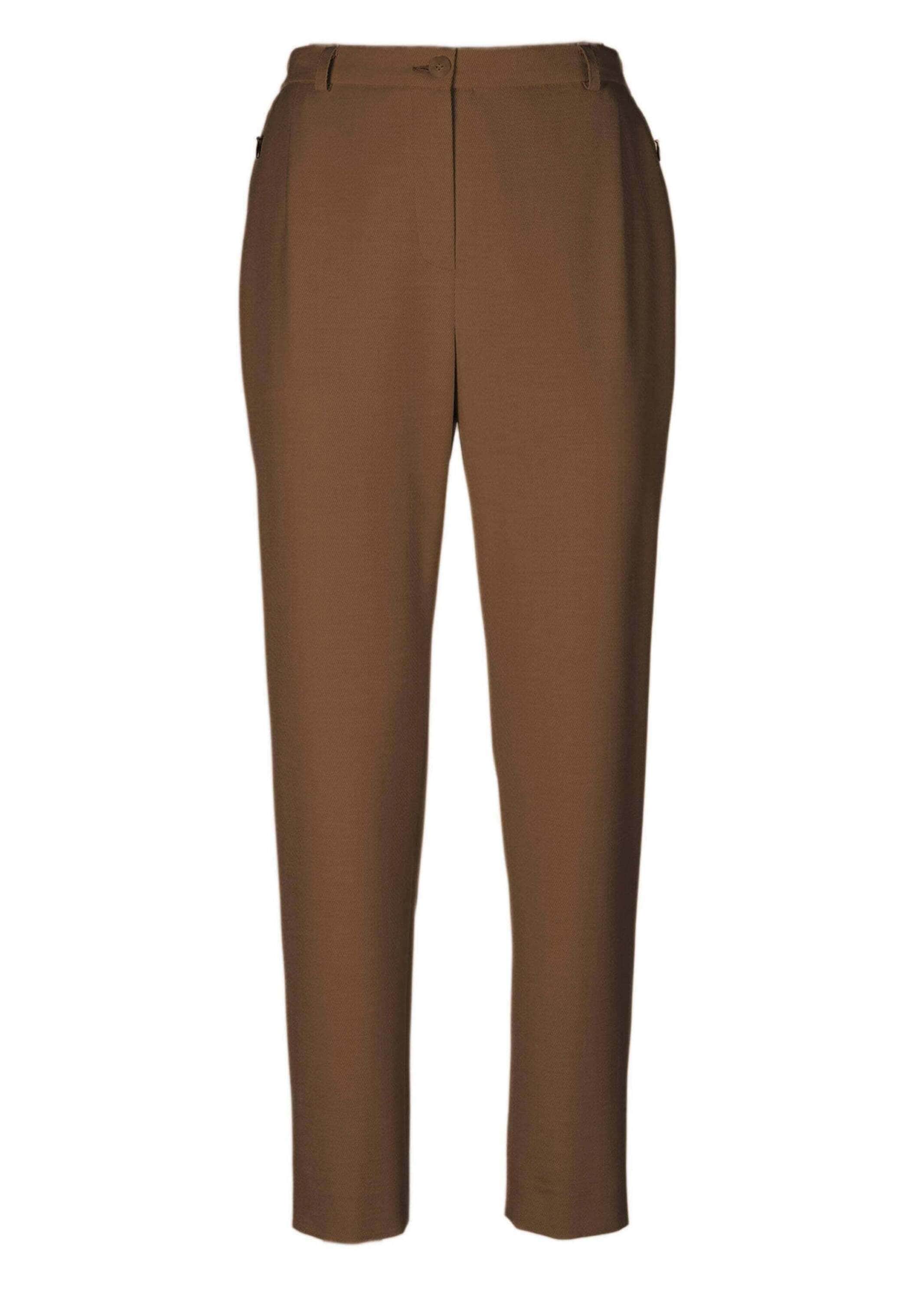 GOLDNER Stoffhose "Hose Anna mit Rippenstruktur" Ohne