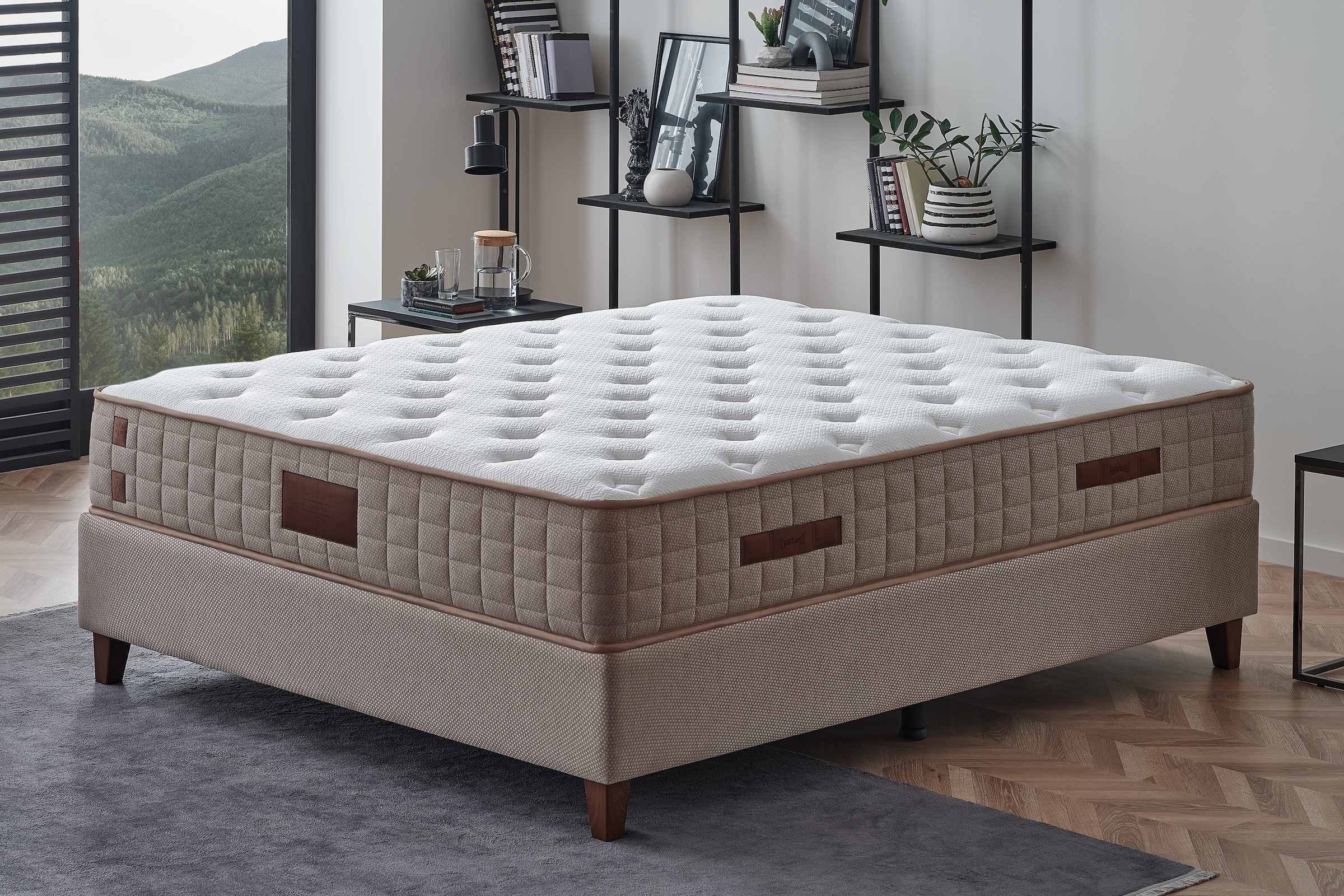 Yatas Bedding "Majestät First Class Cool&Wool, Matratze in 90x200 weitere Größen" 30 cm hoch Raumgewicht: 28 kg/m³ 406 Federn 1-tlg., 1 Stk. tlg. H2, Wendematratze, ergonomisch, atmungsaktiv