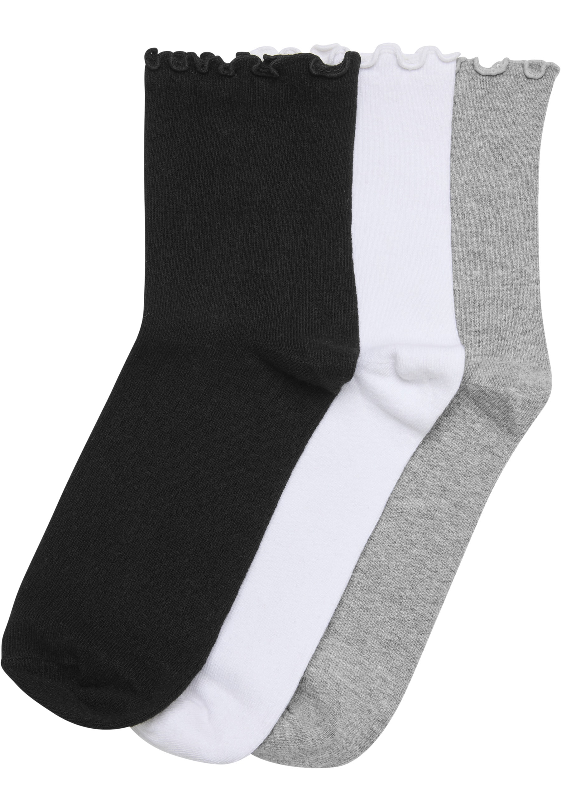 URBAN CLASSICS Basicsocken "Urban Classics Ruffle Socks 3-Pack" 1 Paar tlg. günstig online kaufen