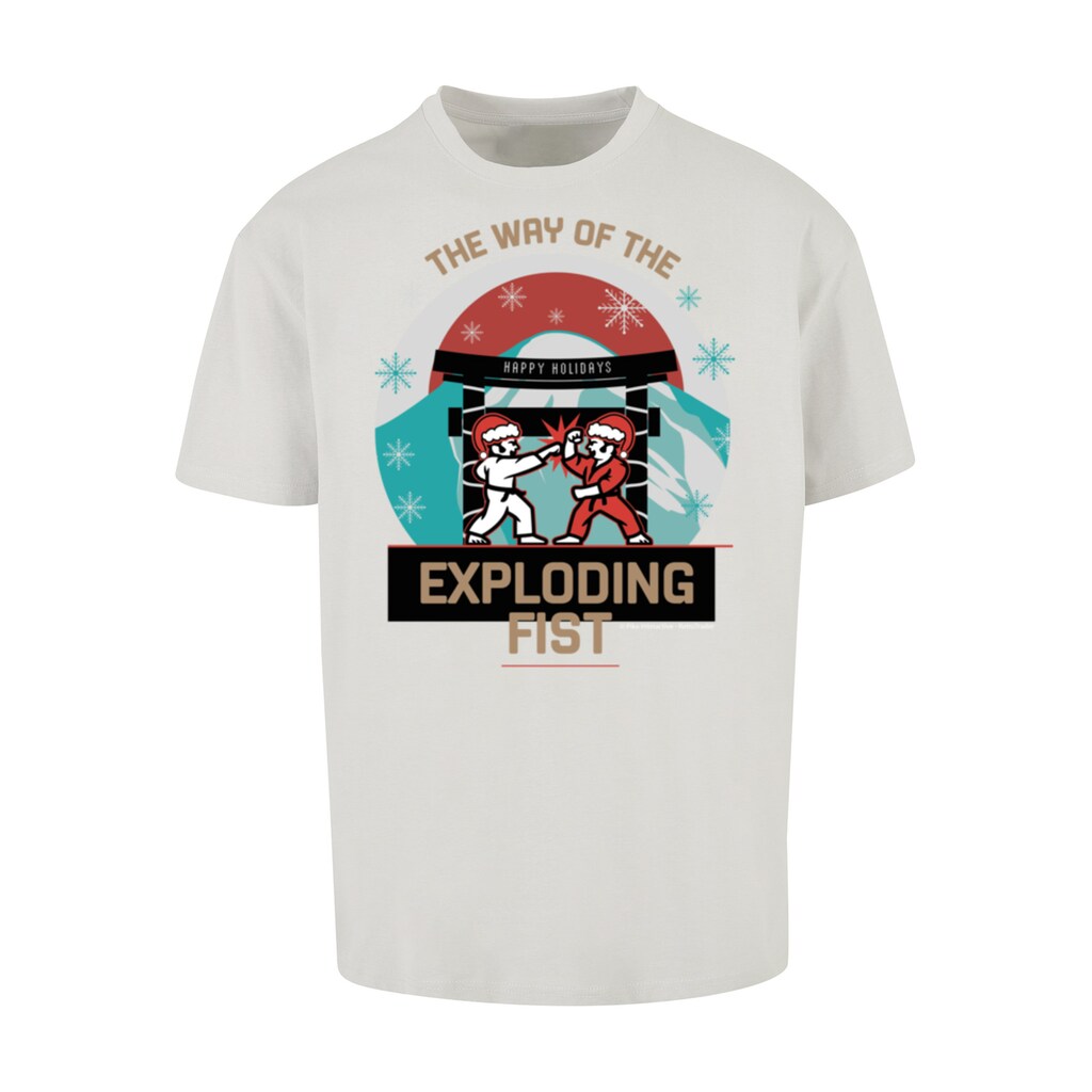 F4NT4STIC T-Shirt »Retro Gaming Way of the Exploding Fist Christmas Design«