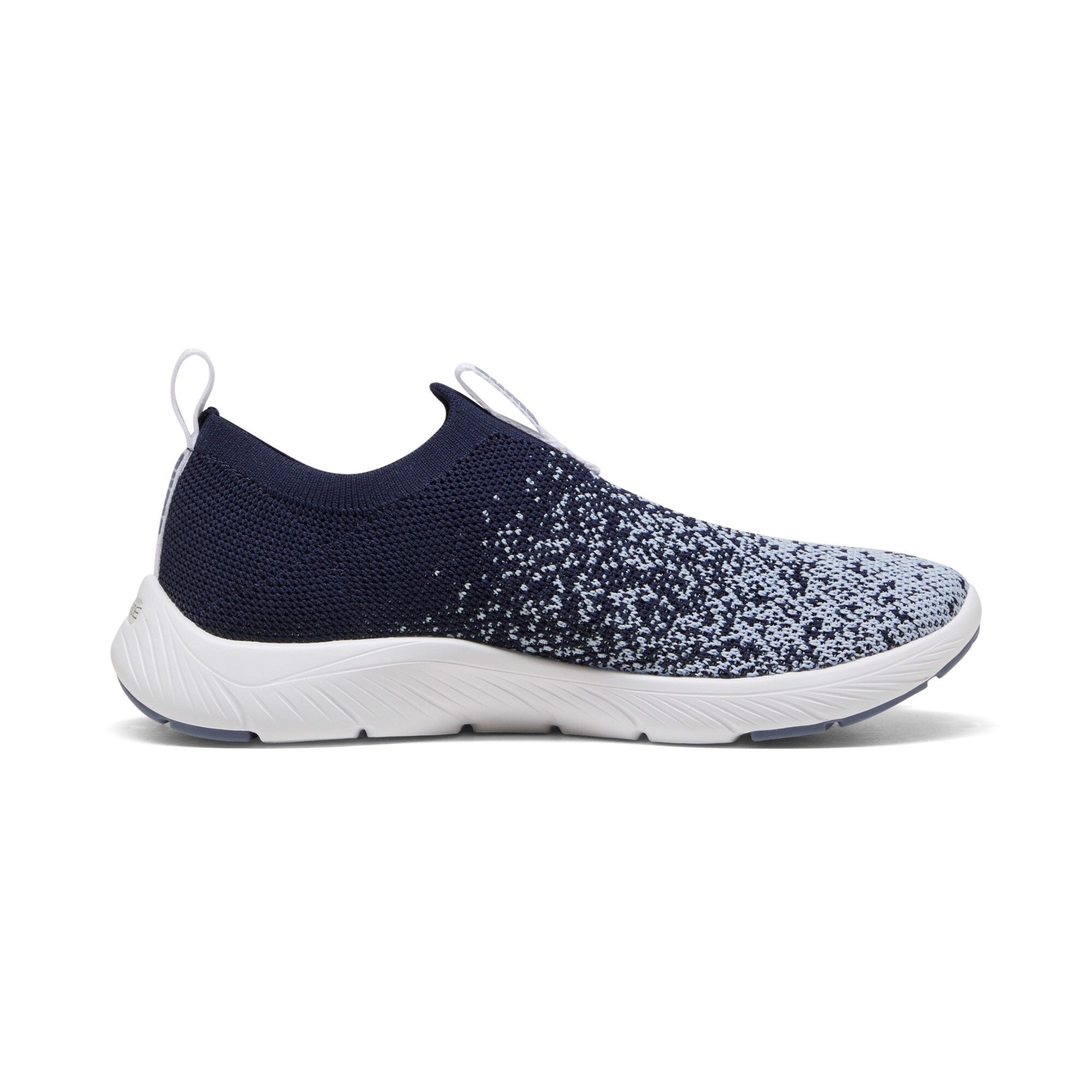 Slip-On Sneaker PUMA "SOFTRIDE REMI SLIP-ON KNIT WNS", Damen, Gr. 42,5, puma navy, snow mountain blau, gray sky, Textil, Schuhe, mit SOFTFOAM+ Dämpfung, leicht profilierte Synthetiklaufsohle 2