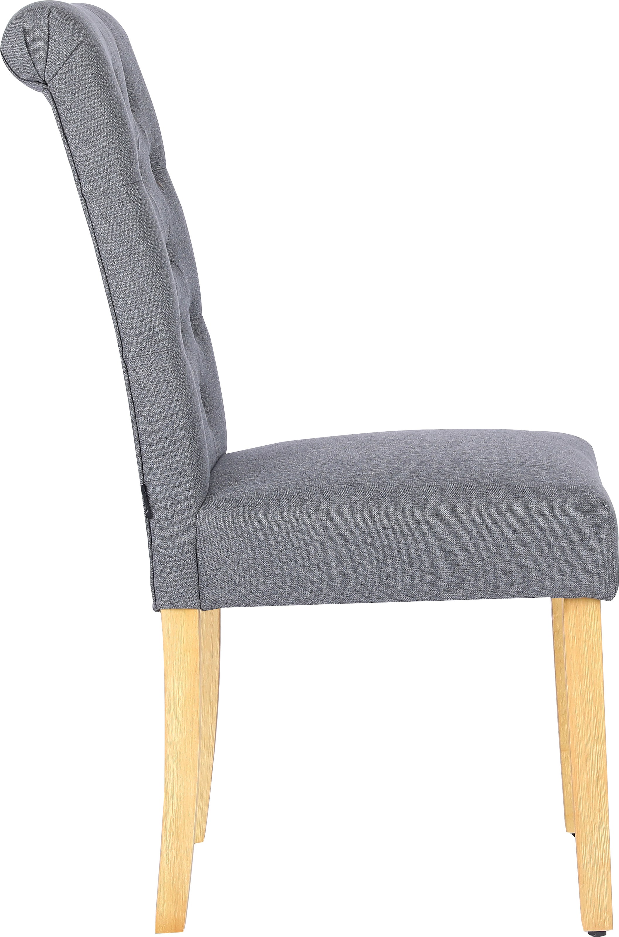 Home affaire Esszimmerstuhl »Liao«, pflegeleichter Webstoff Bezug, Knopfheftung, Sitzhöhe ca. 51 cm