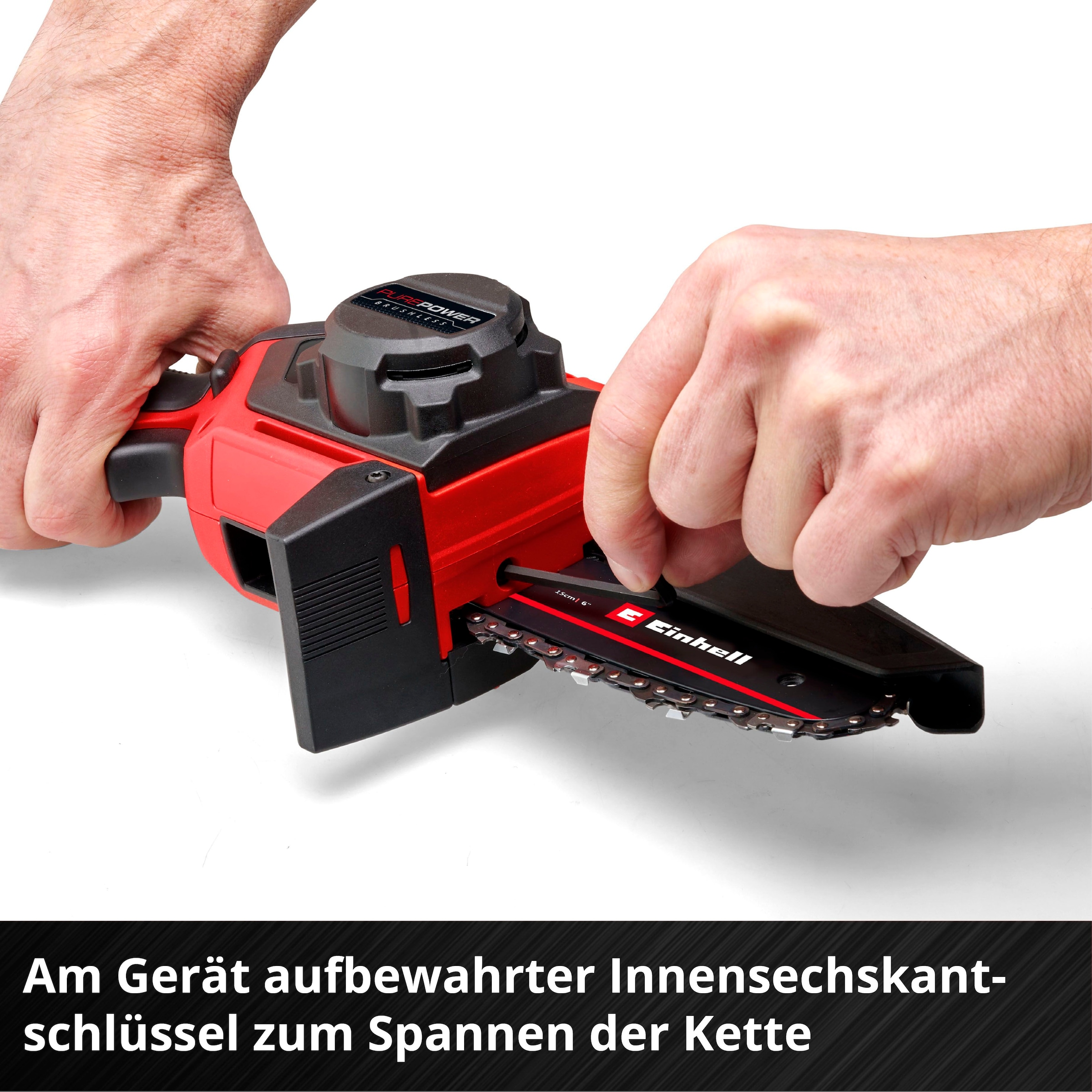 Einhell Akku-Kettensäge »Power X-Change GE-PS 18/15 Li BL-Solo«, mit bürstenlosem Motor