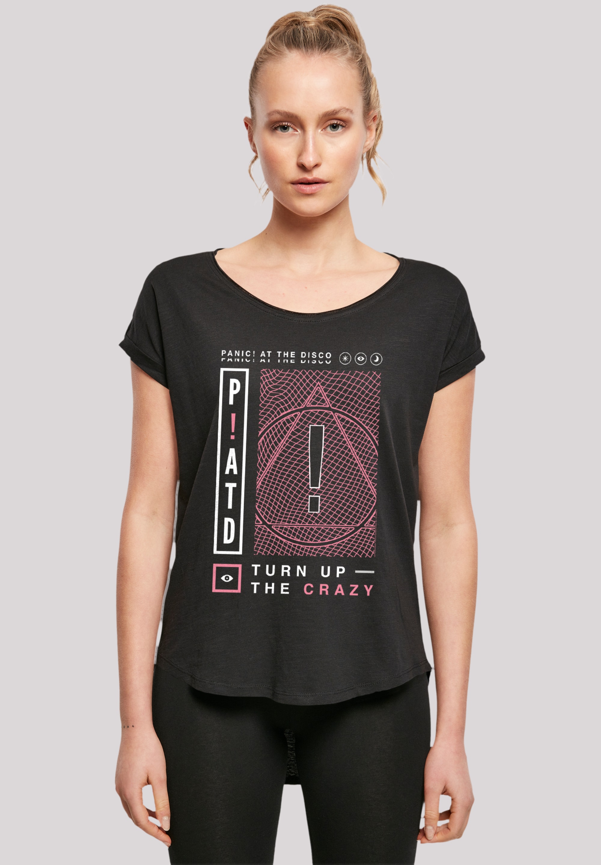 F4NT4STIC T-Shirt »Panic At The Disco Turn Up The Crazy«, Premium Qualität