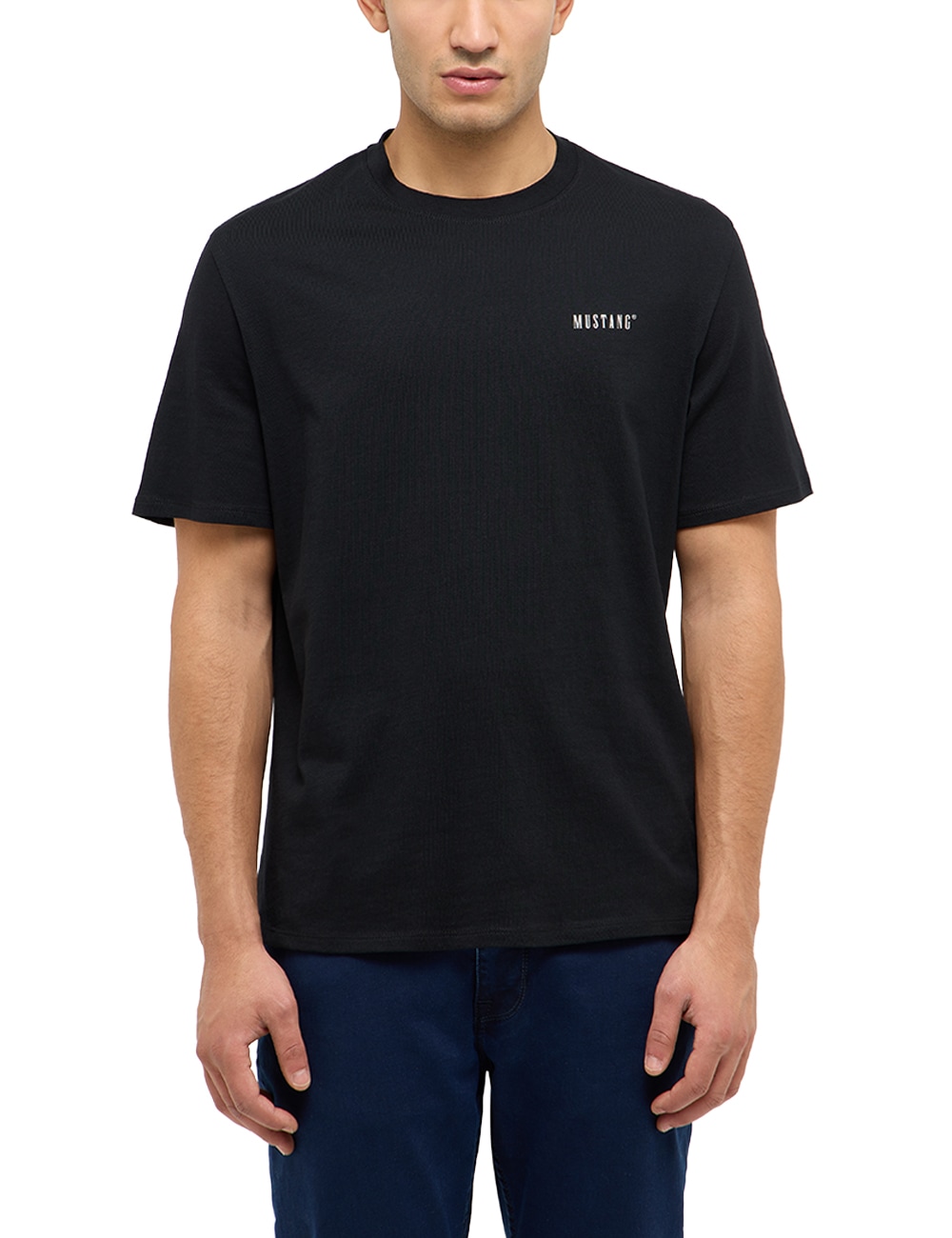 MUSTANG T-Shirt "Austin-Logo small" Regular fit, kleiner Markenschriftzug günstig online kaufen