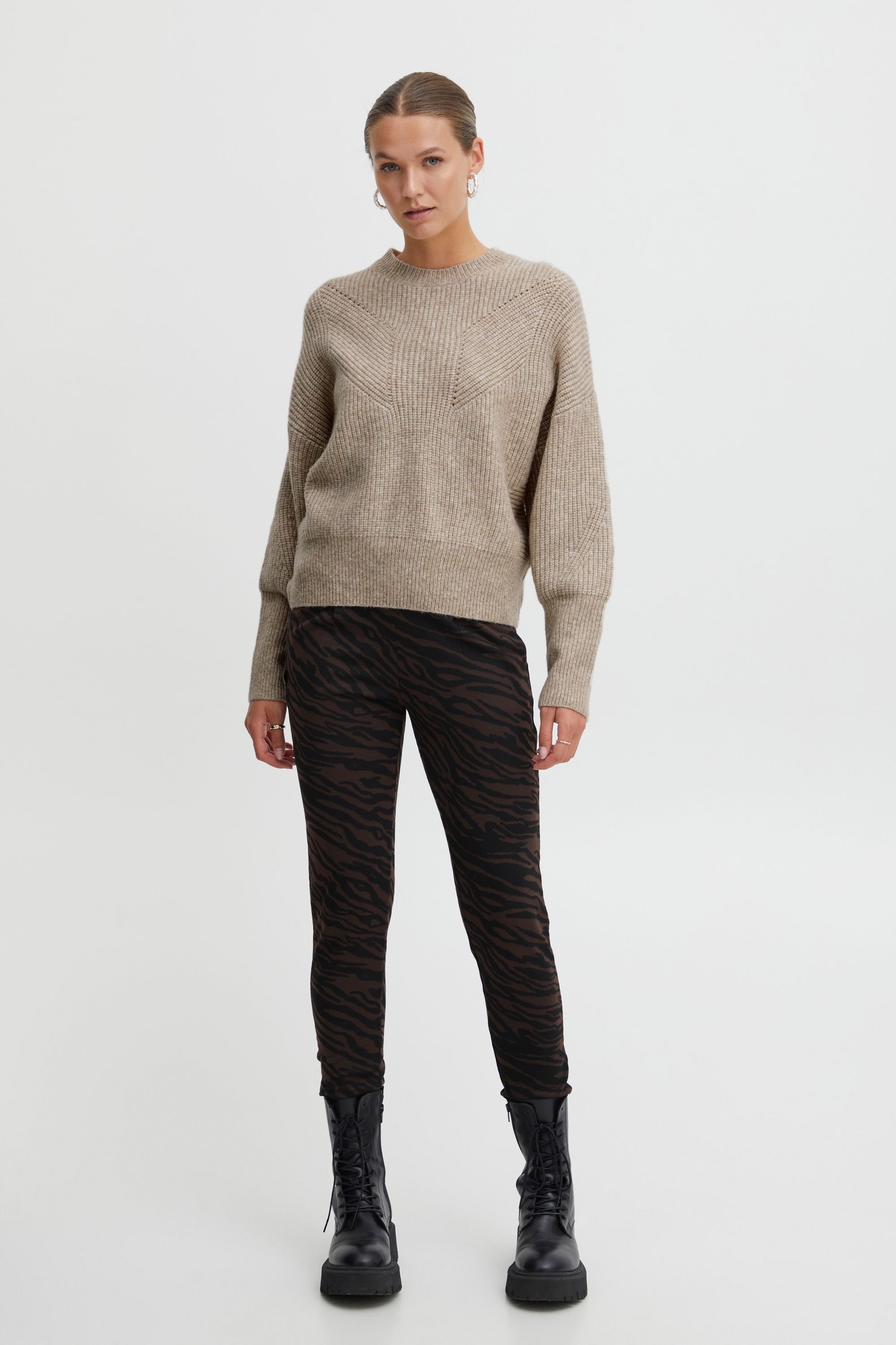 Ichi Strickfleece-Pullover »Strickpullover IHMylle«