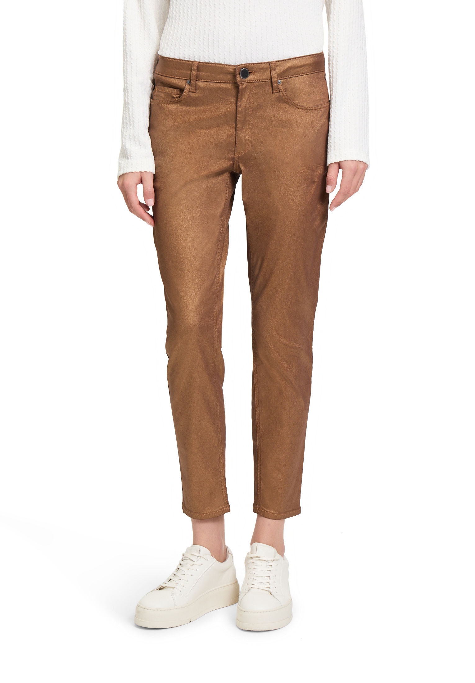 Betty&Co Slim-fit-Jeans "Betty & Co Damen Casual-Hose im Glitzer-Look" günstig online kaufen