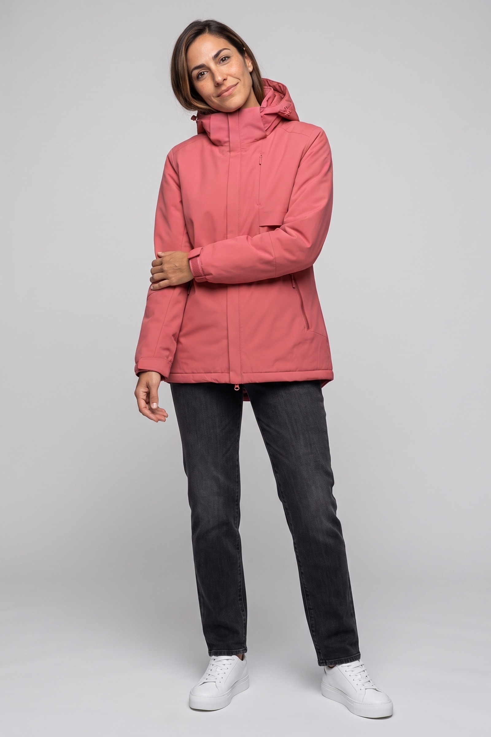 Alife & Kickin Winterjacke »Damen ThoraAK A Winterjacke, Jacke« Futter mit Wabenprint, Kapuze mit Kordel, drei Reißverschlusstaschen