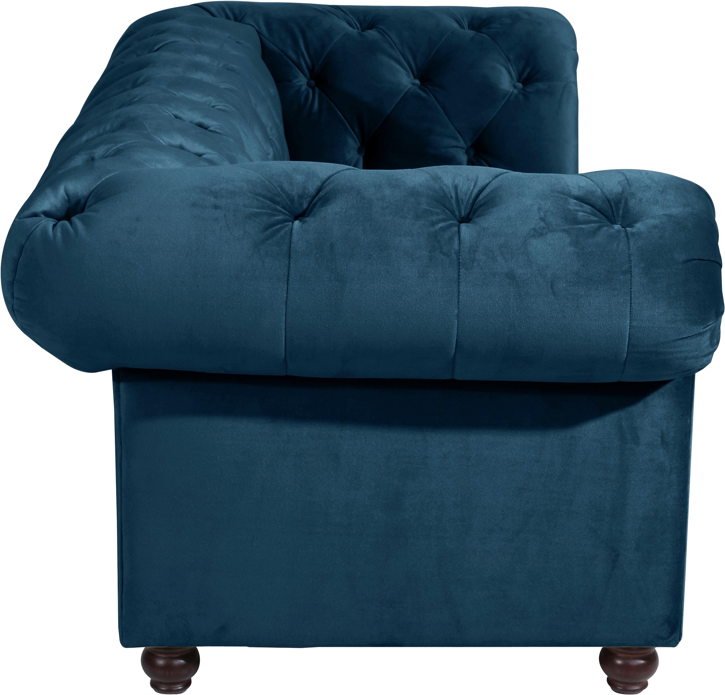 Max Winzer® Chesterfield-Sofa »Old England Sofa 2,5-Sitzer mit edler Knopfheftung, bequem und edel«, hoher Sitzkomfort im Retrolook, Breite 218 cm