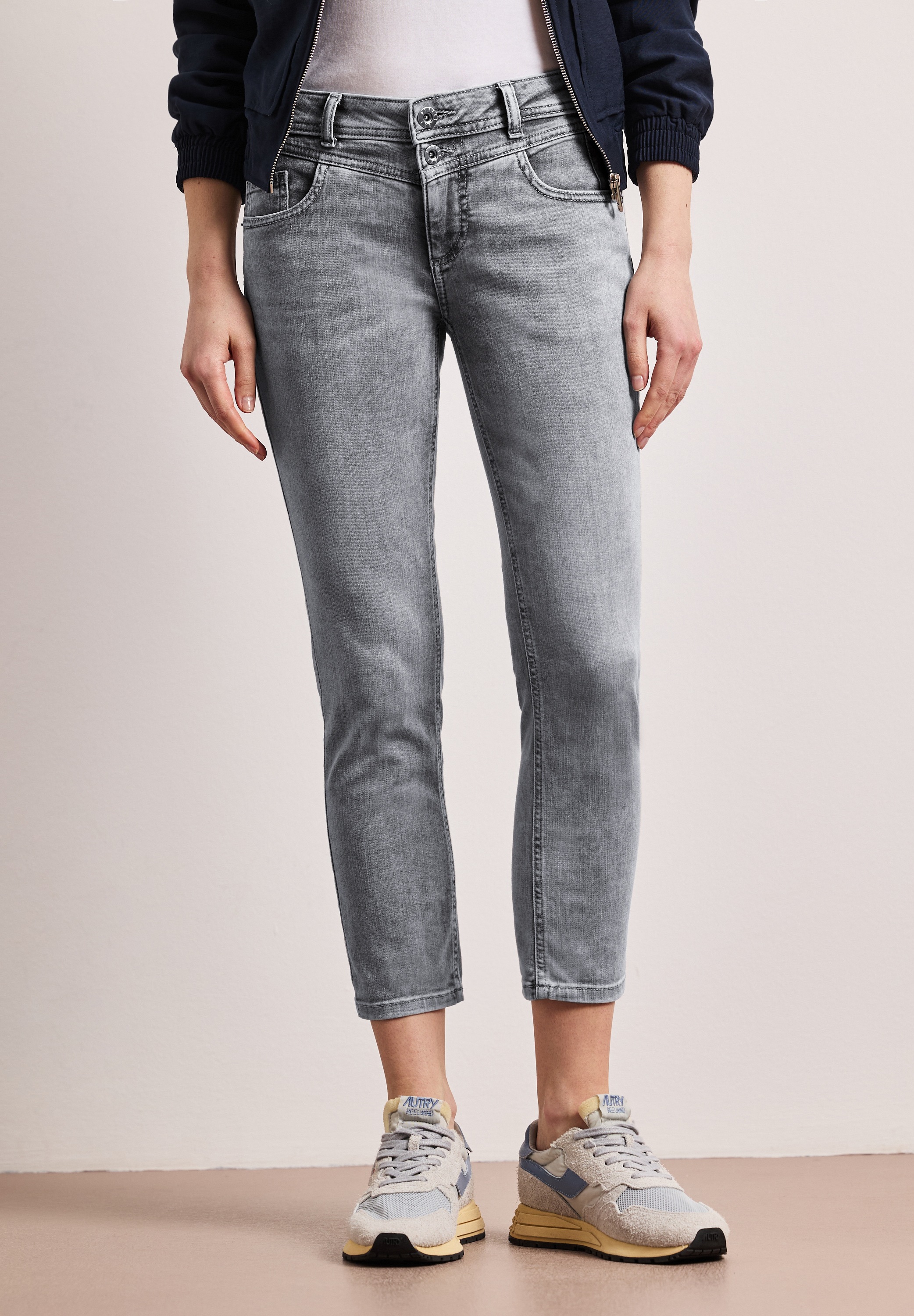 STREET ONE Slim-fit-Jeans Middle Waist günstig online kaufen