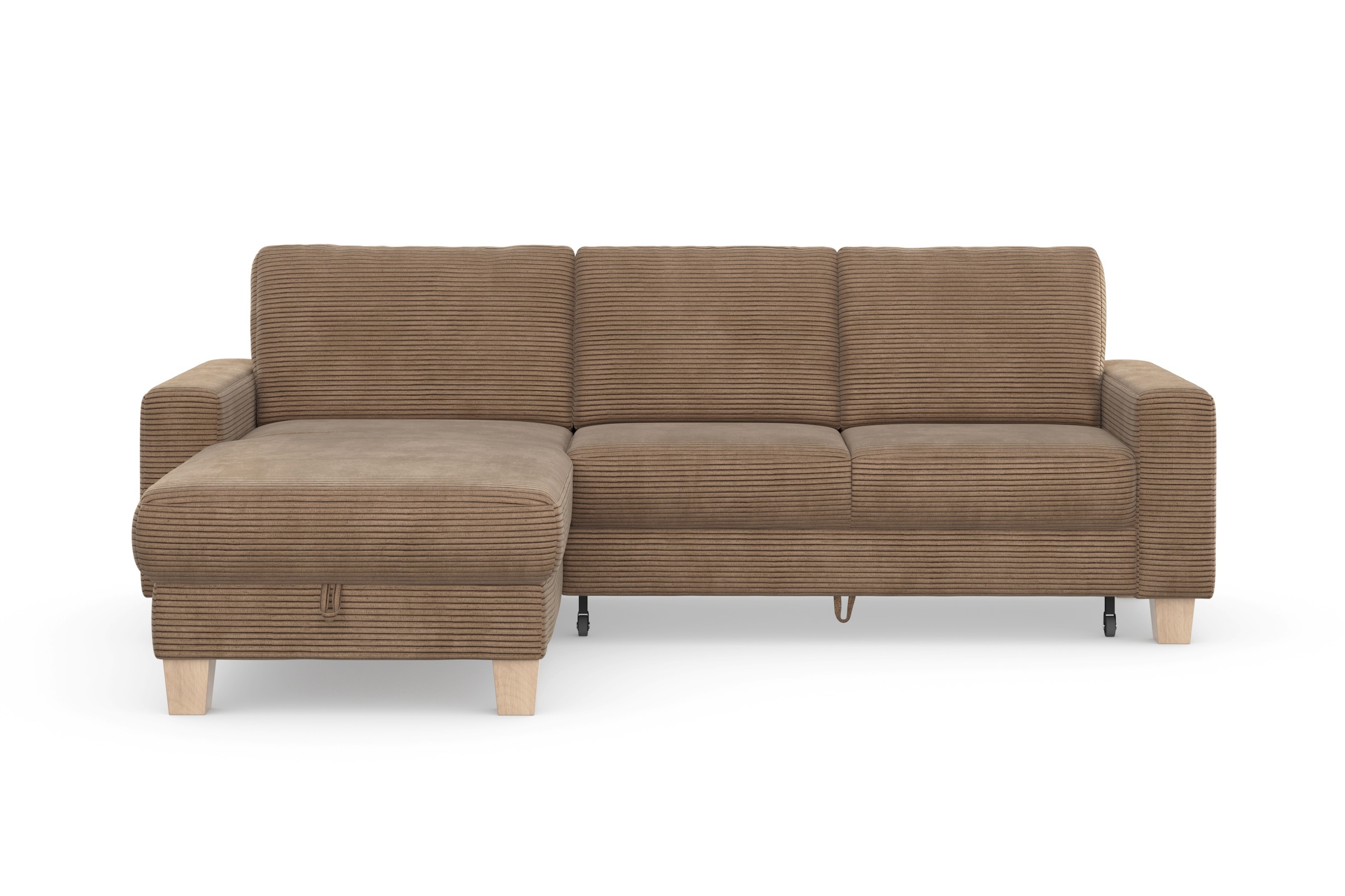 Home affaire Ecksofa "Summer L-Form", mit Recamiere, mit oder ohne Bettfunk günstig online kaufen