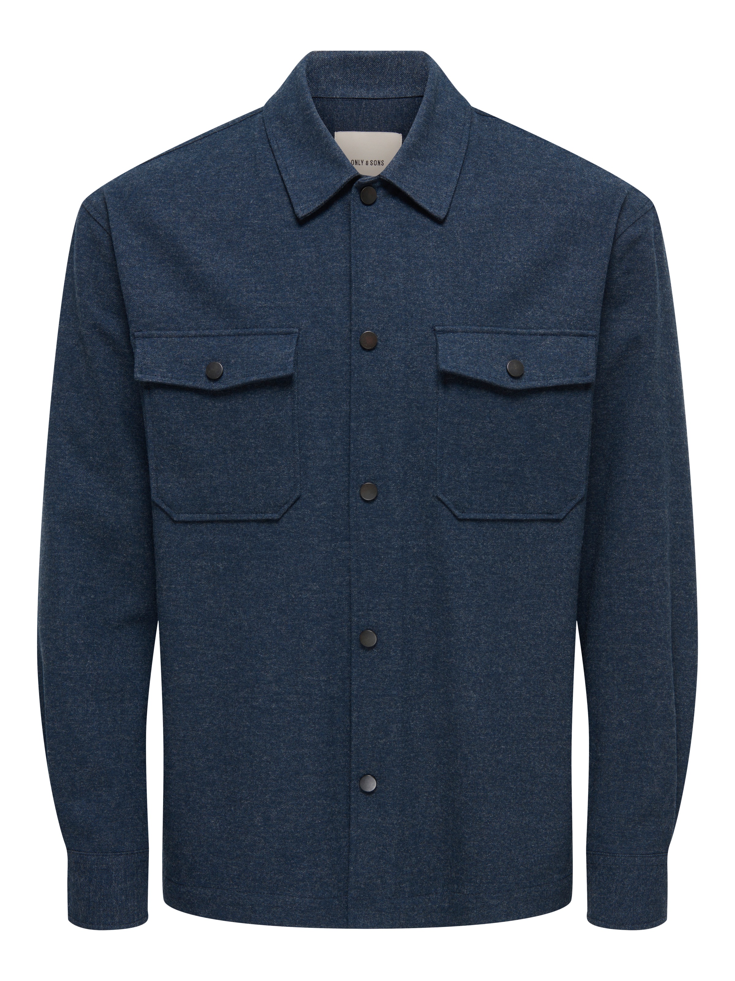 ONLY & SONS Langarmhemd »ONSMARK BRUSHED 0353 OVERSHIRT« Materialmix, regular fit