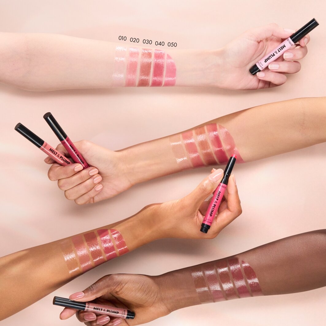 Catrice Lippenbalsam »Melt & Plump Juicy Lip Plumper«, (Set, 3 tlg.)