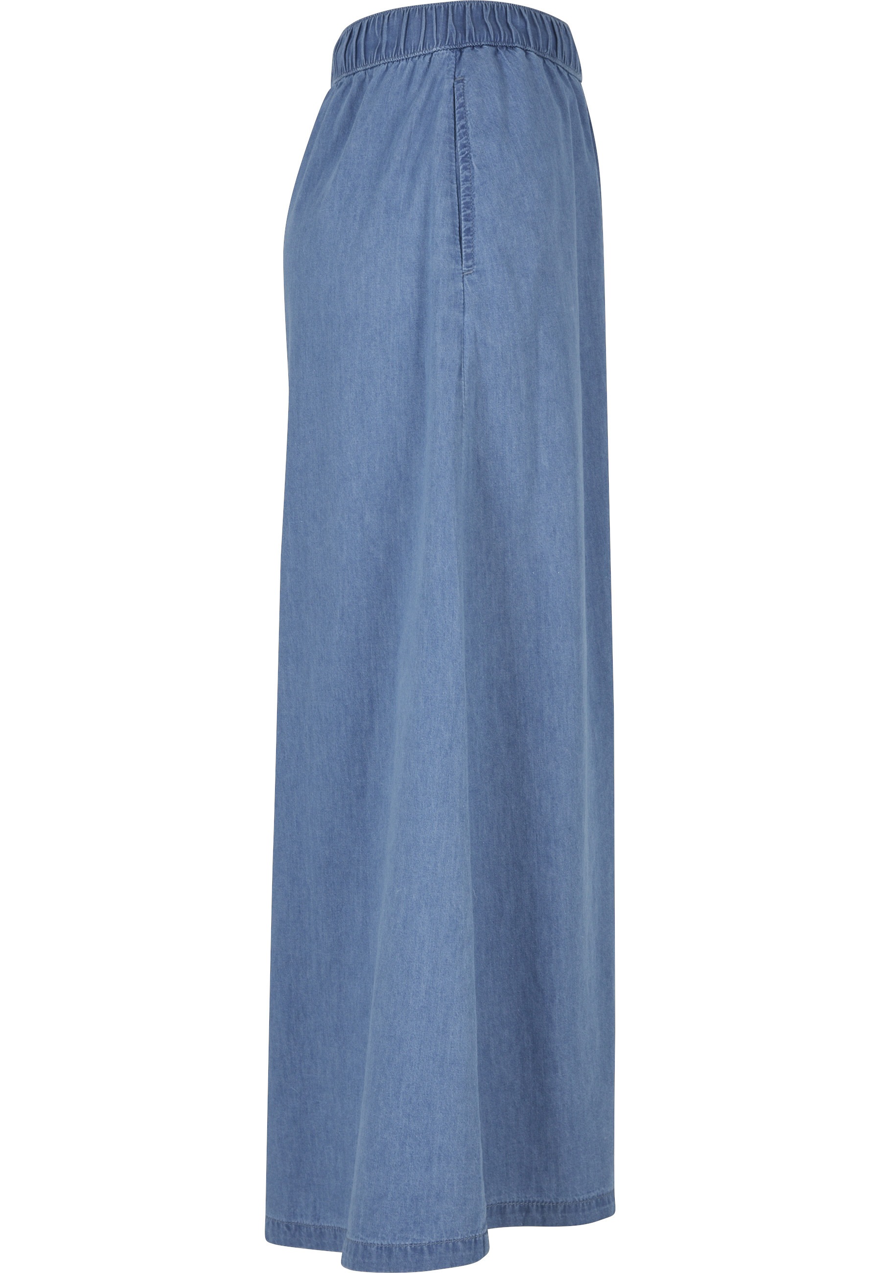 URBAN CLASSICS Sommerrock »Urban Classics Damen Ladies Long Wide Light Denim Skirt« 1 Stk.