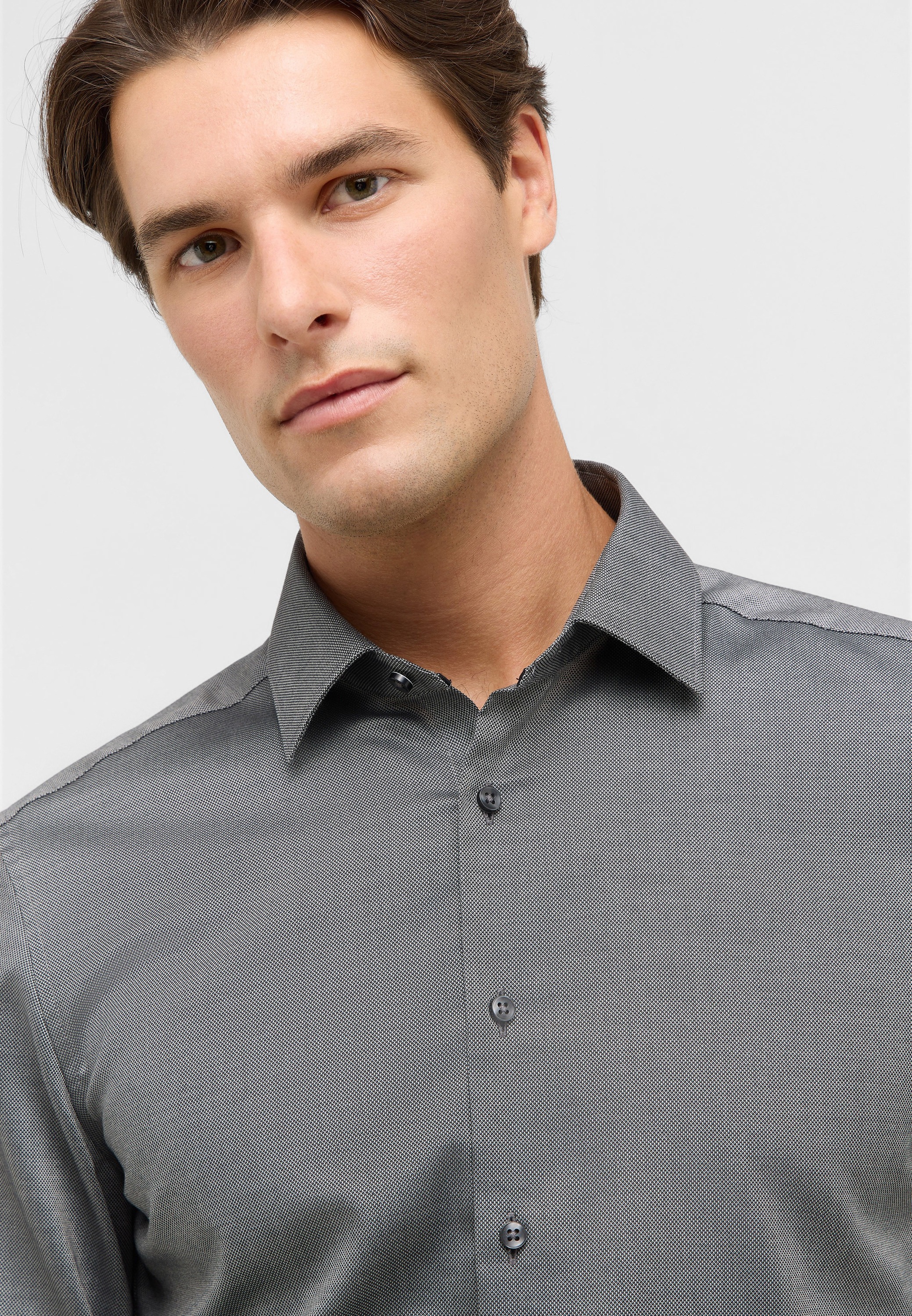 Eterna Langarmhemd »SLIM FIT«, NON IRON (bügelfrei)