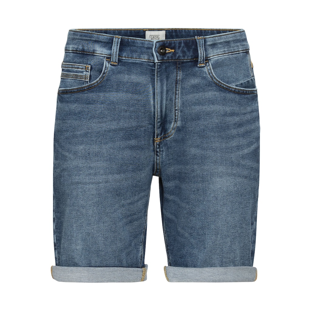 camel active Jeansshorts, mit washed Optik