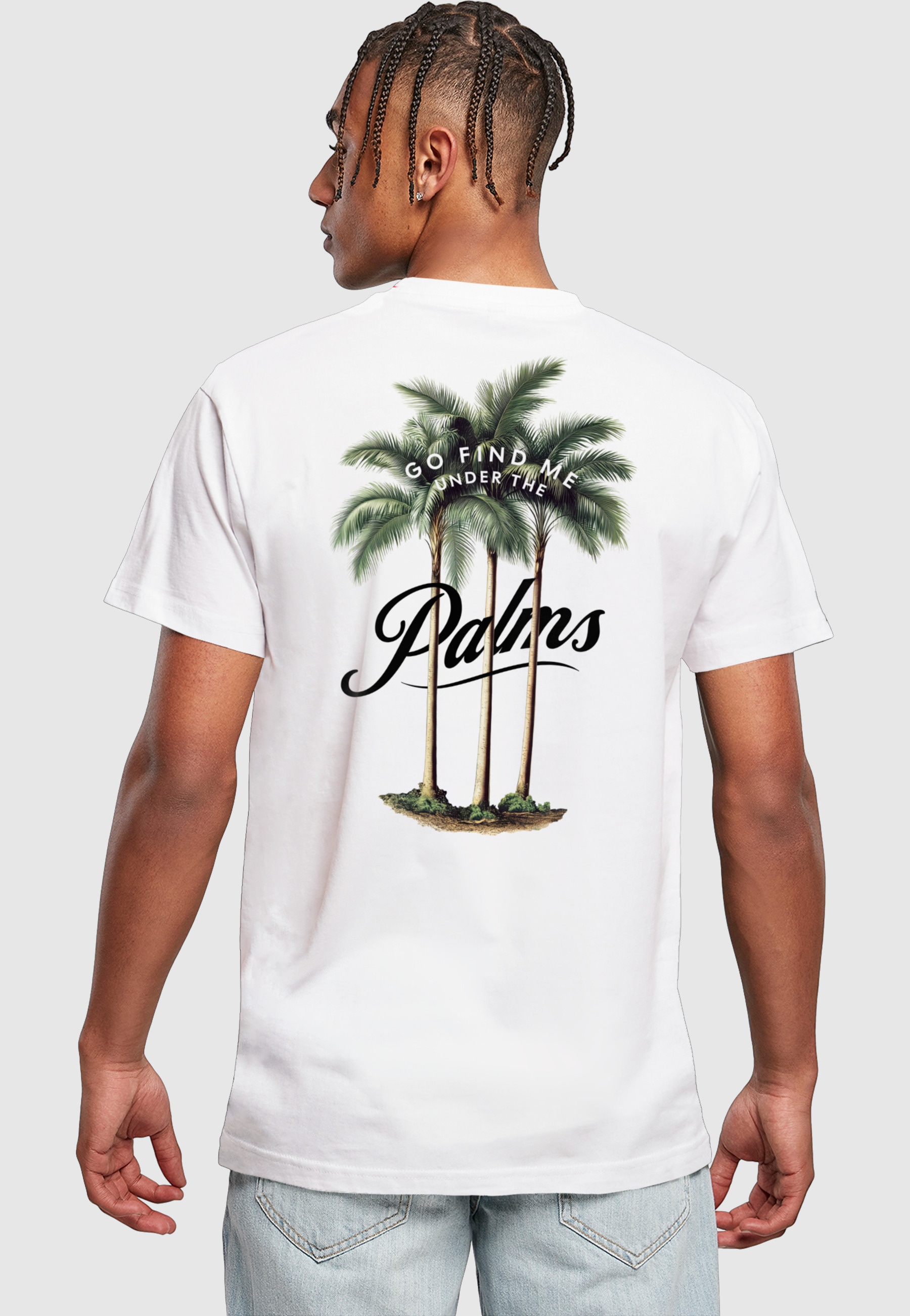 MisterTee T-Shirt »MisterTee Three Palms Tee« 1 Stk.