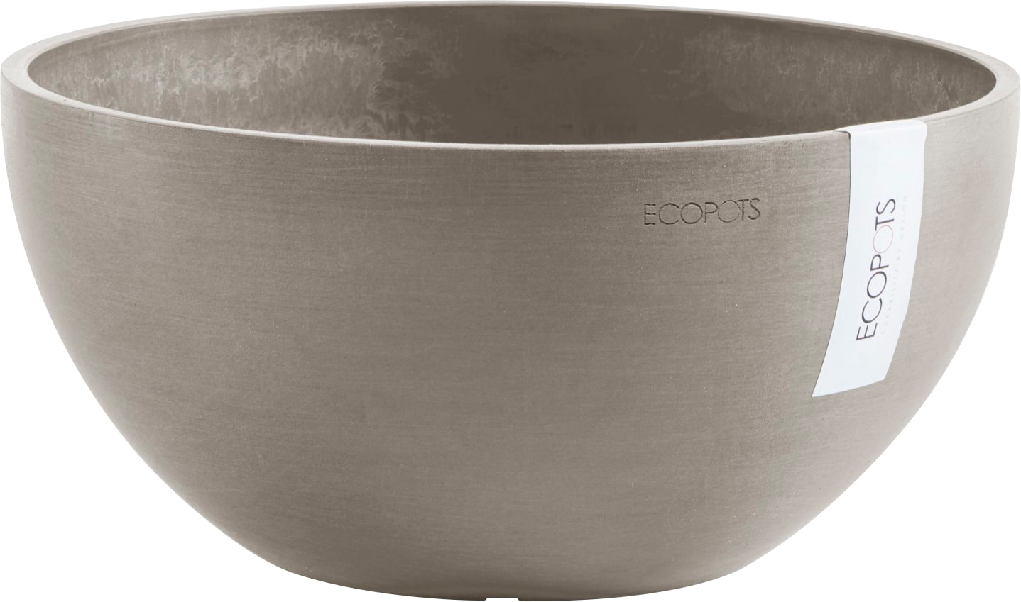 ECOPOTS Blumentopf "BRUSSELS Taupe", BxTxH: 25x25x12 cm