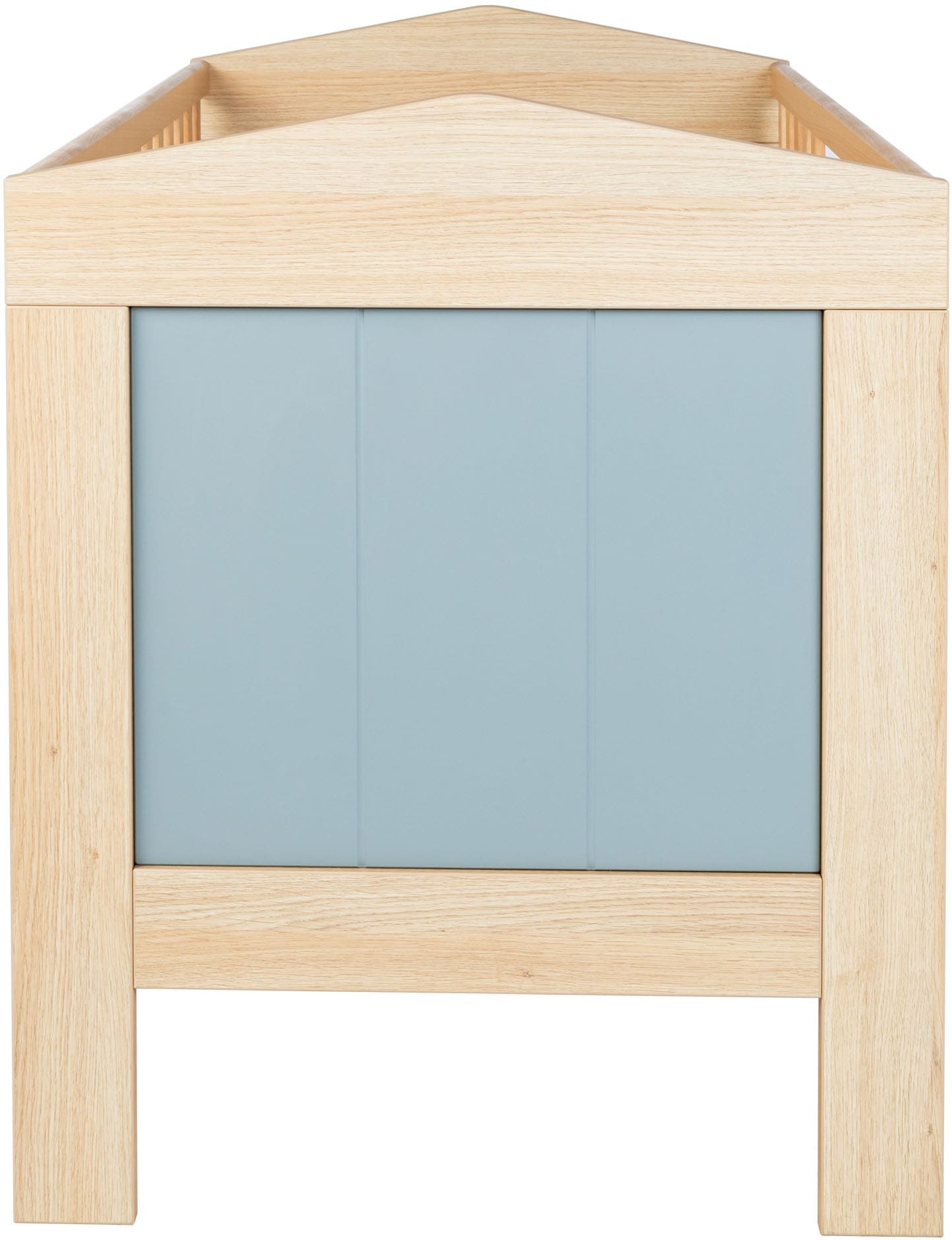 arthur berndt Babyzimmer-Komplettset »Babyzimmer-Set »Roofy« 3-teilig mit 1-türigem Kleiderschrank«, (Set, 3 tlg., Babymöbel-Set »Roofy« Kleiderschrank,Kinderbett+Wickelkommode)