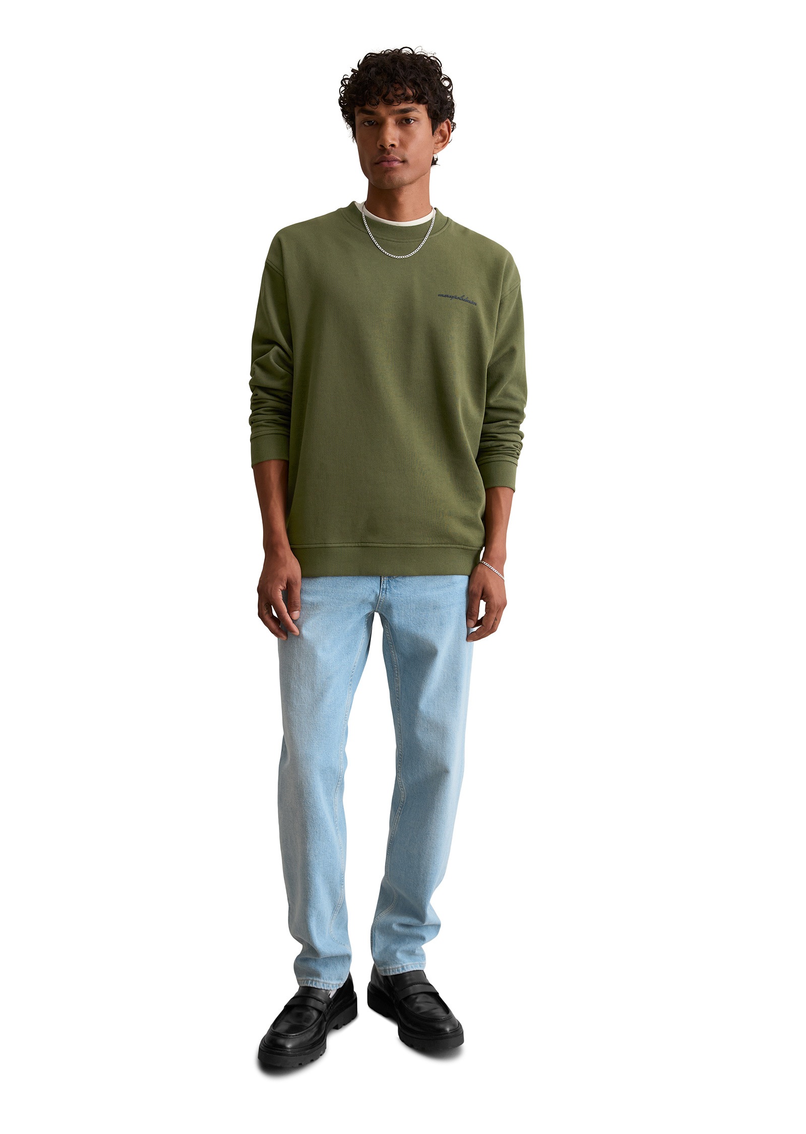 MARC O'POLO DENIM Men Sweatshirt Dark Moss XL 5
