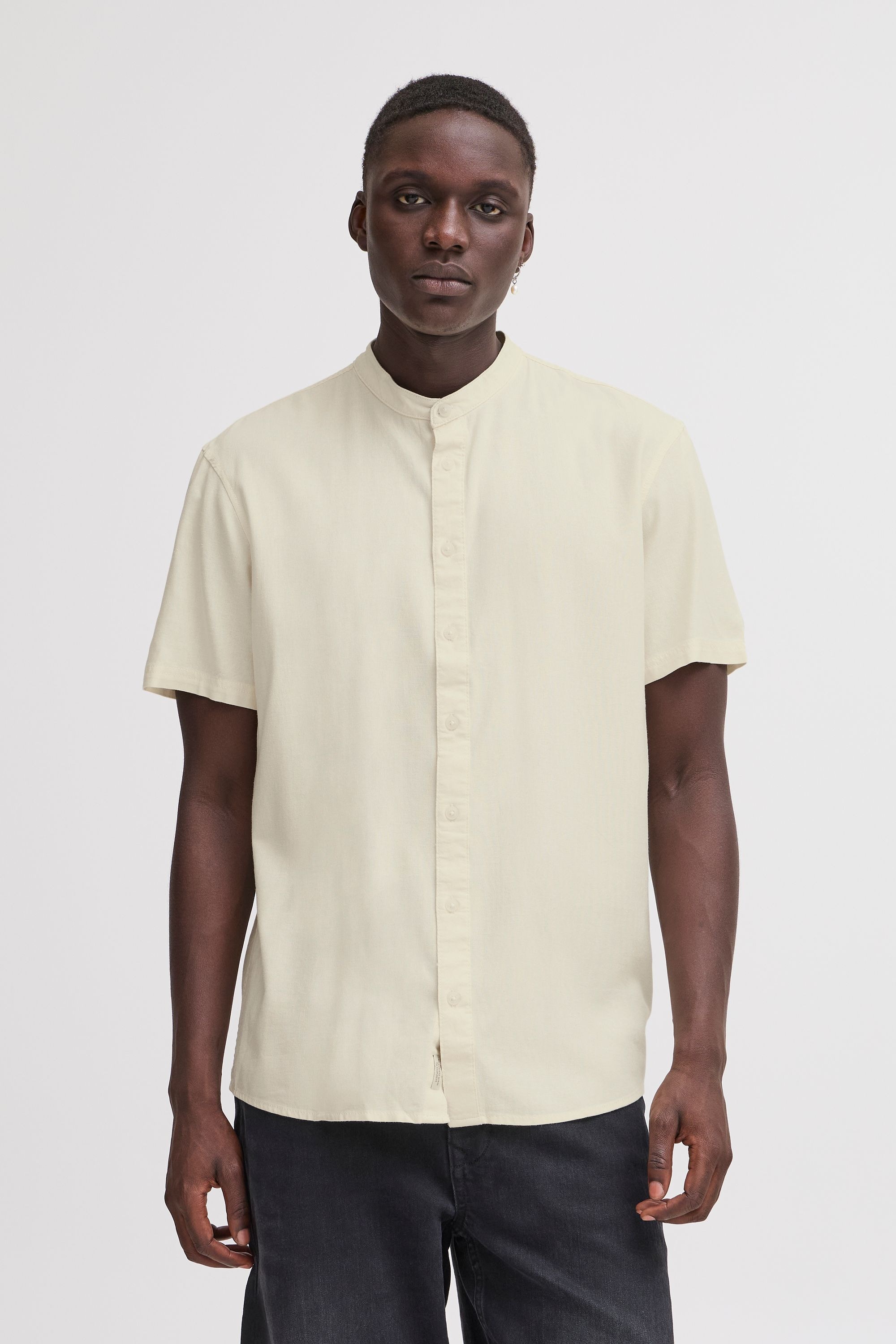 Blend Kurzarmhemd "BHBOBBY Shirt mandarin ss", Lässiges Kurzarmhemd günstig online kaufen