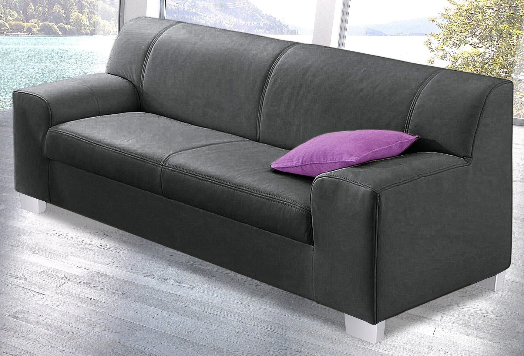 DOMO collection 3-Sitzer »Amando zeitlos und modern, komfortabel,«, in vielen Bezugsvarianten, auch in Leder