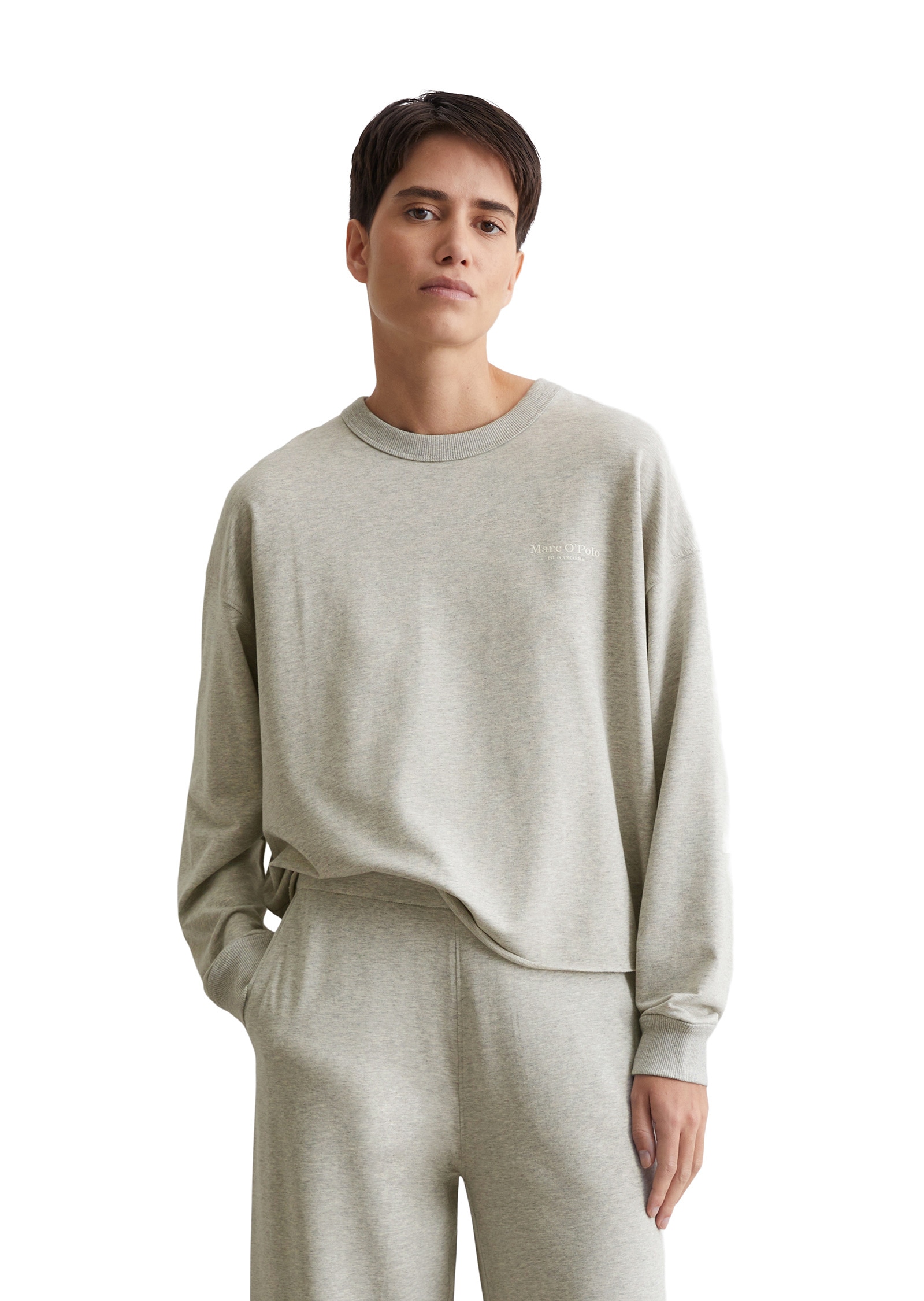 Marc OPolo Sweatshirt "aus Organic-Cotton-Viskose-Mix" günstig online kaufen