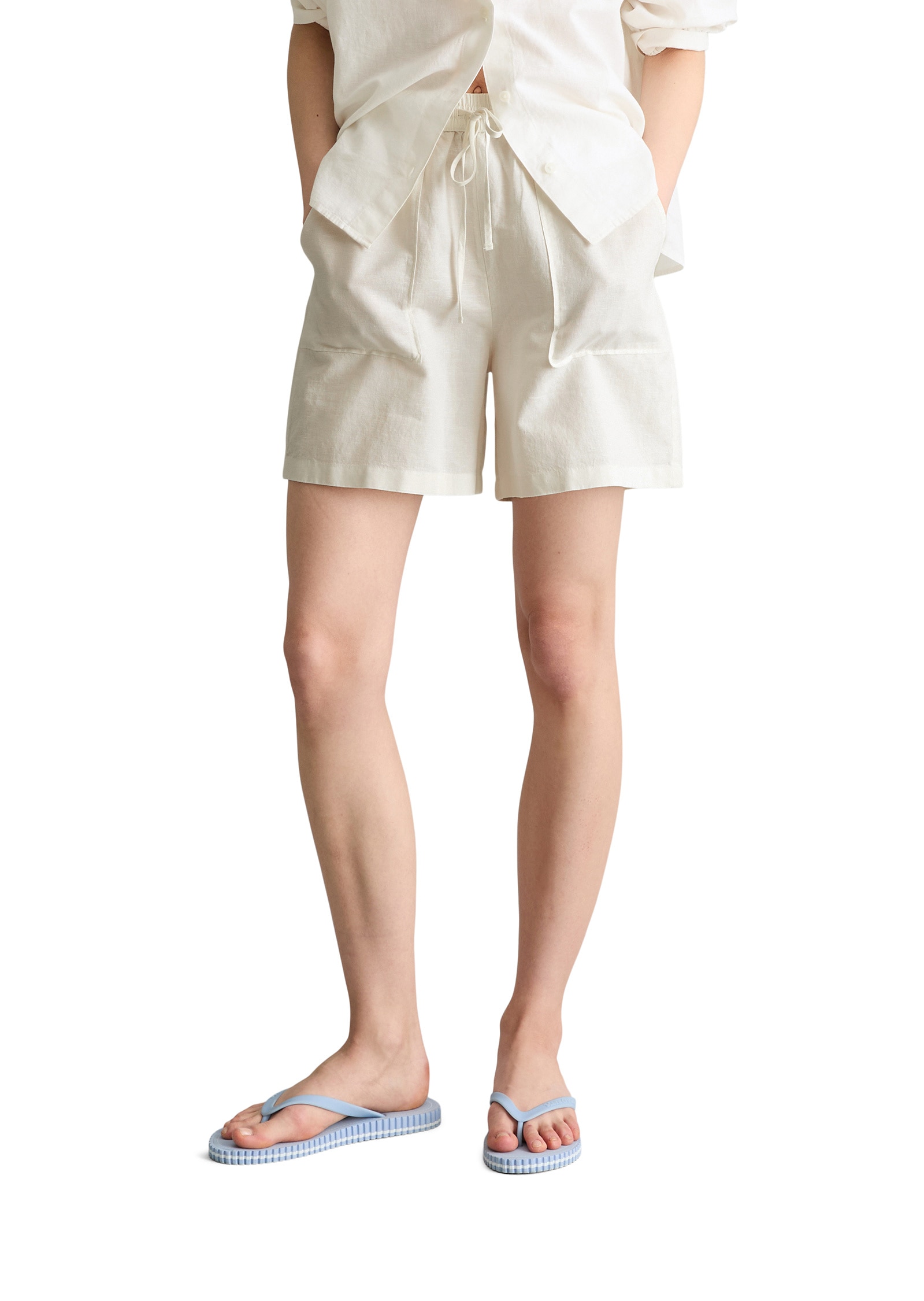 Marc O'Polo DENIM Shorts »aus Leinen-Baumwolle-Mix«