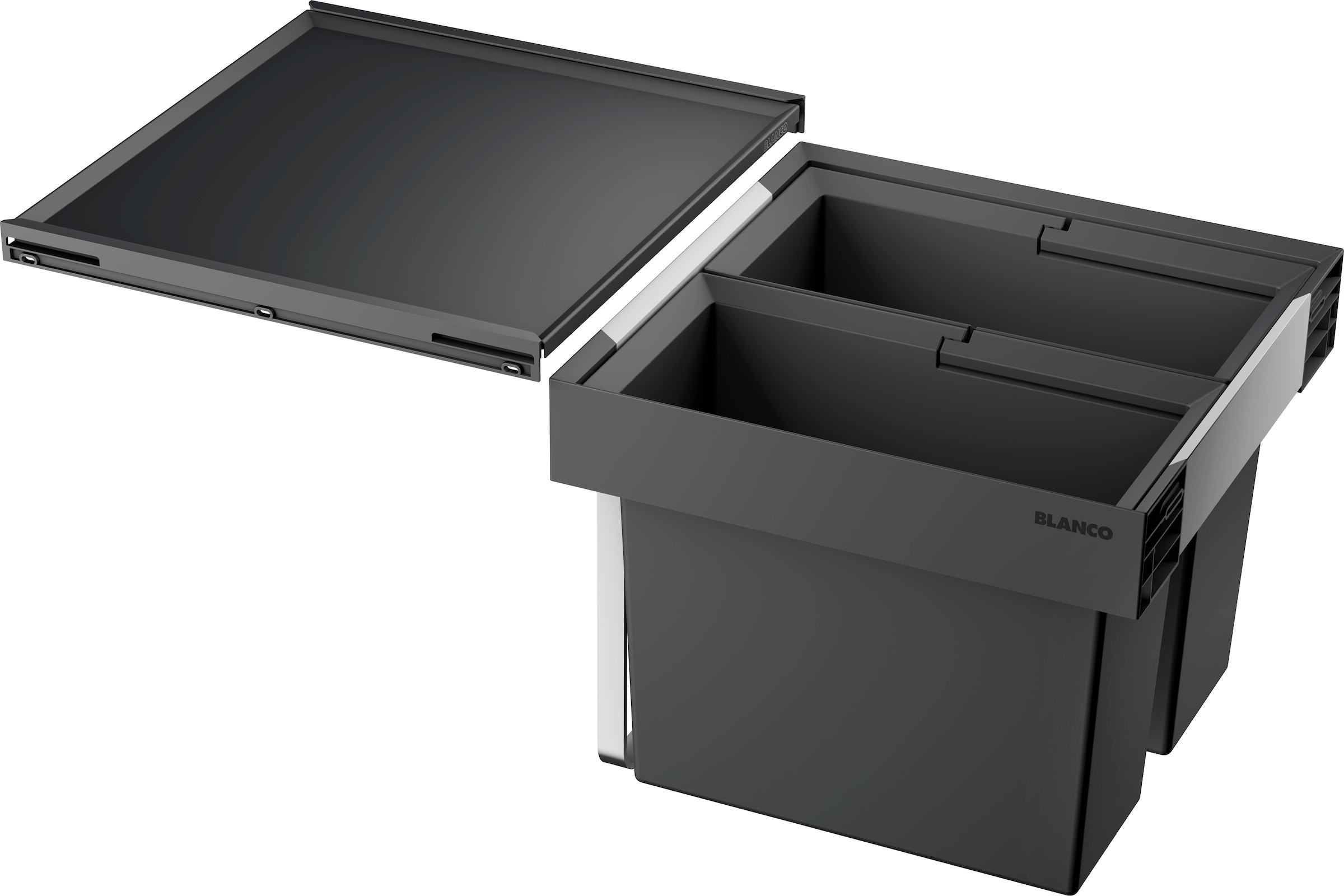 Blanco Mülltrennsystem "Flexon II 45/2" 2 Behälter Kunststoff, Stahlblech, günstig online kaufen