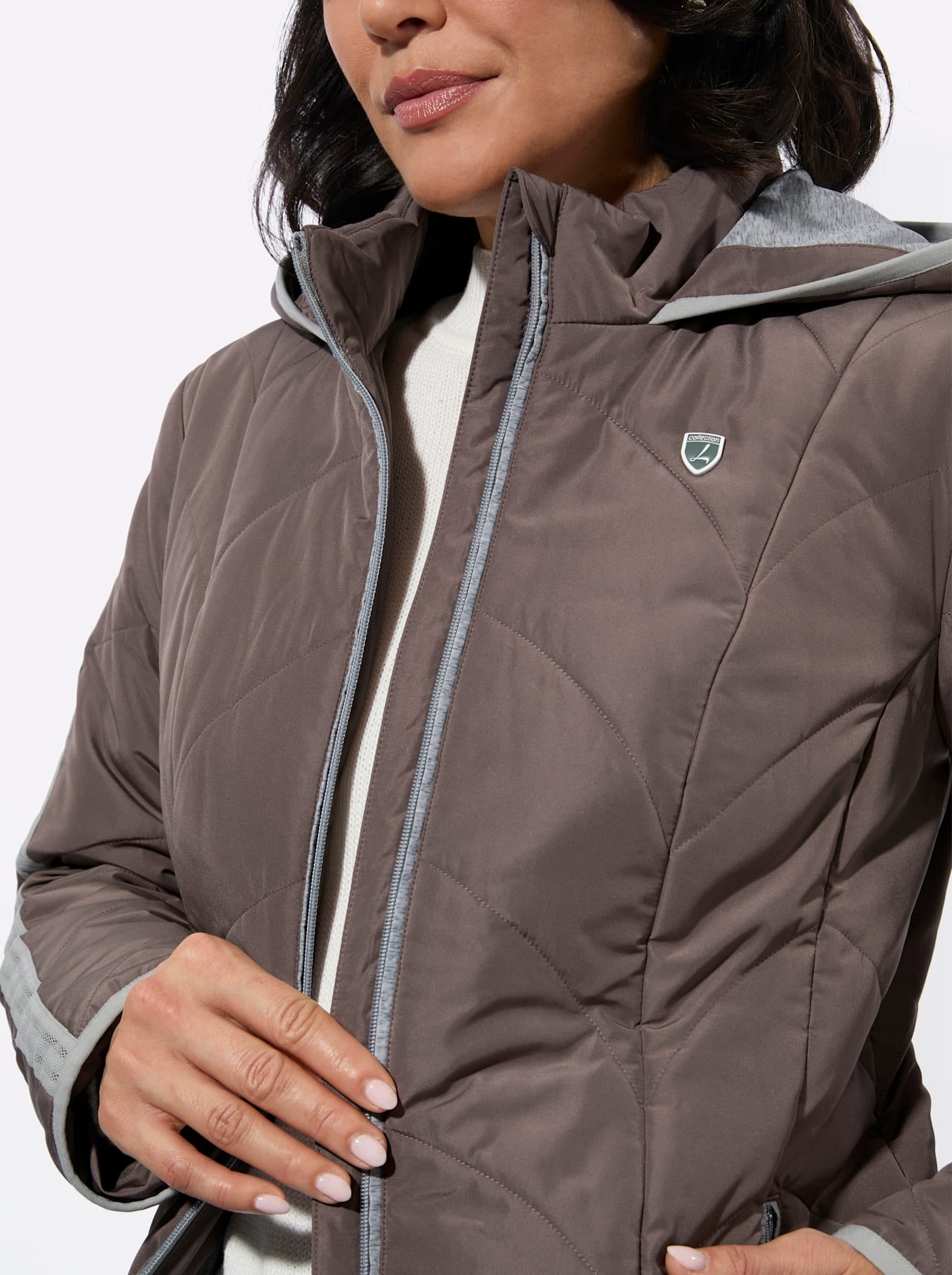 Casual Looks Steppjacke mit Kapuze