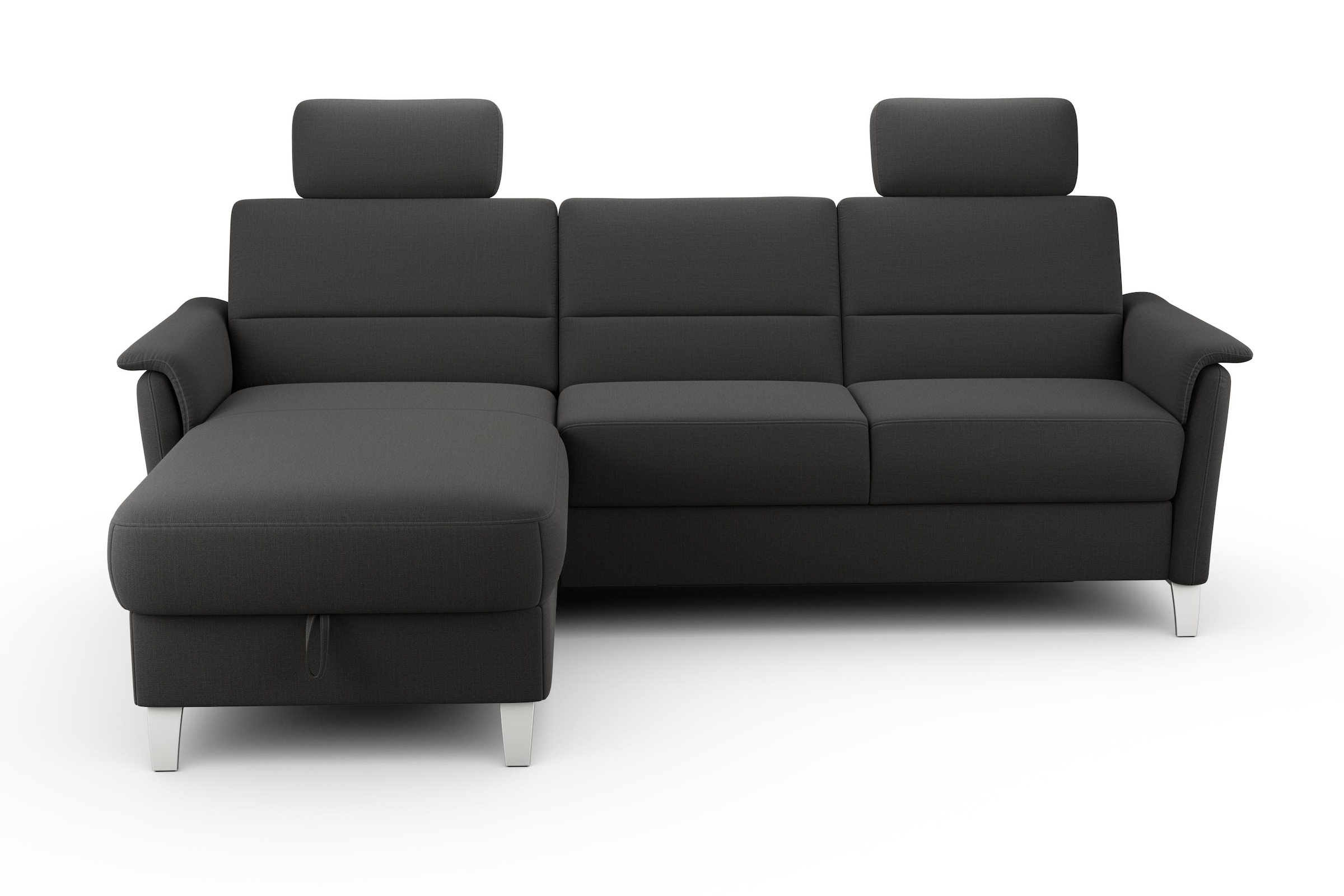 sit&more Ecksofa "Palmera L-Form, B: 244 cm" optional Schlaffunktion & Bettkasten, Federkern