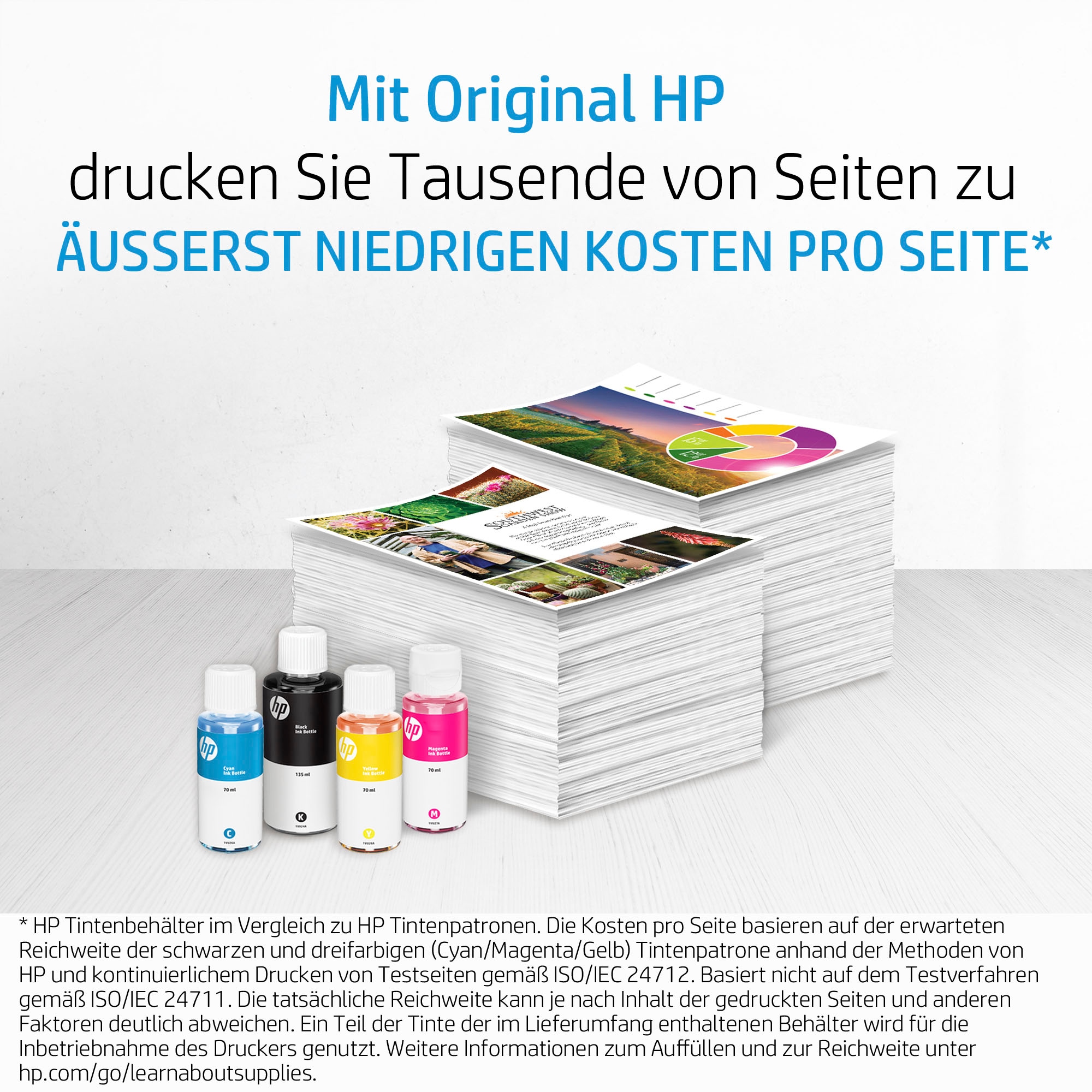 HP Nachfülltinte »32XL Schwarz Original Tintenflasche, 135 ml«, für HP, (1 St.)
