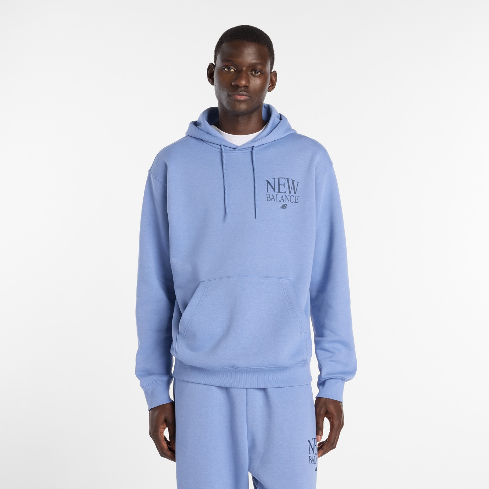 New Balance Kapuzensweatshirt, mit Kordelzug, aus Baumwollmischung