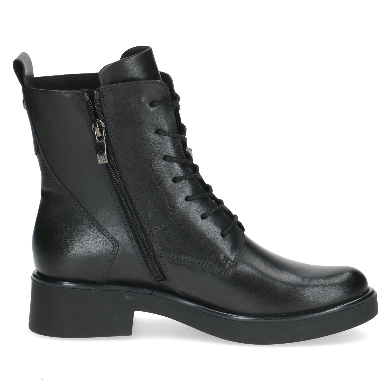 Caprice Schnürboots, Blockabsatz, Schnürstiefelette, Businessstiefelette mit Ziernähten