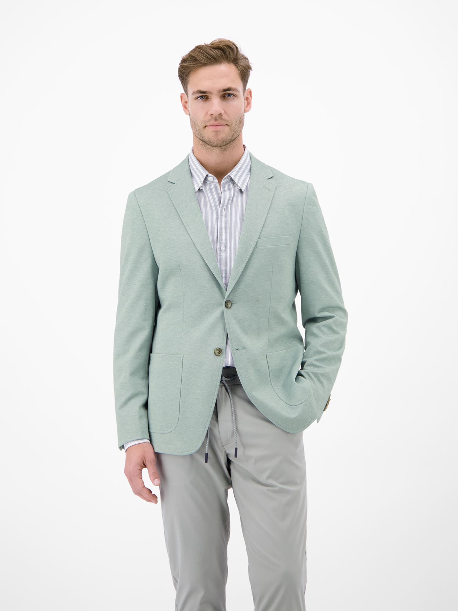 Thumbnail - LERROS Jerseysakko "Leichter Jersey-Blazer mit bedrucktem Futter"