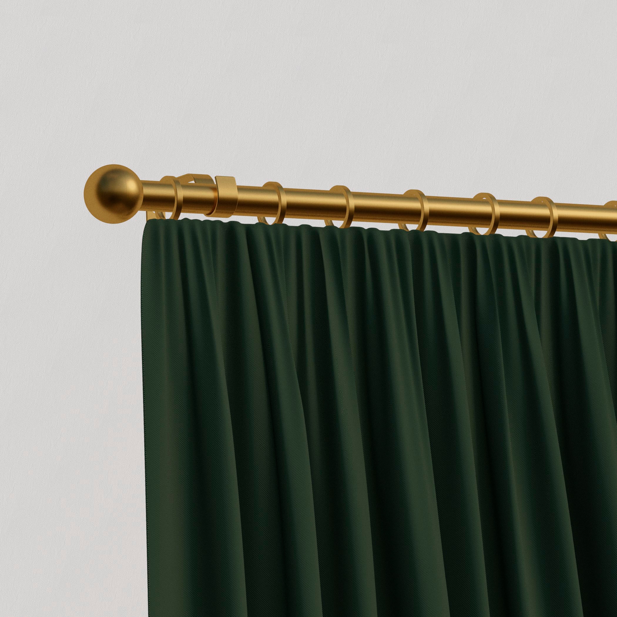 indeko Gardinenstange "Sevilla" Ø 16 mm 1 läufig-läufig Wunschmaßlänge günstig online kaufen