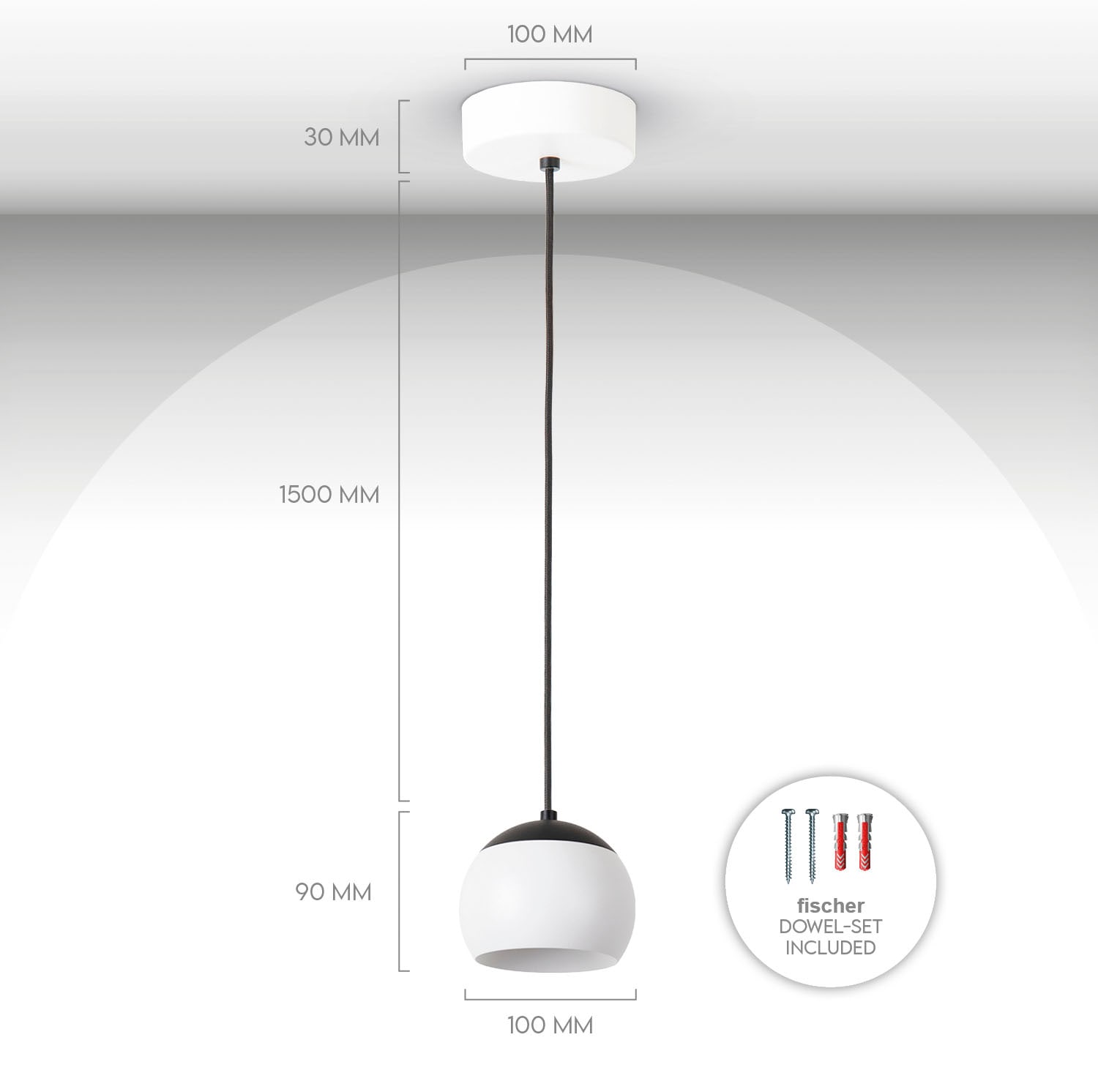 Paco Kugel Küchenlampe BAUR Home LED Pendelleuchte Wohnzimmer | Esszimmer »CLEO«, Pendelleuchte Hängelampe