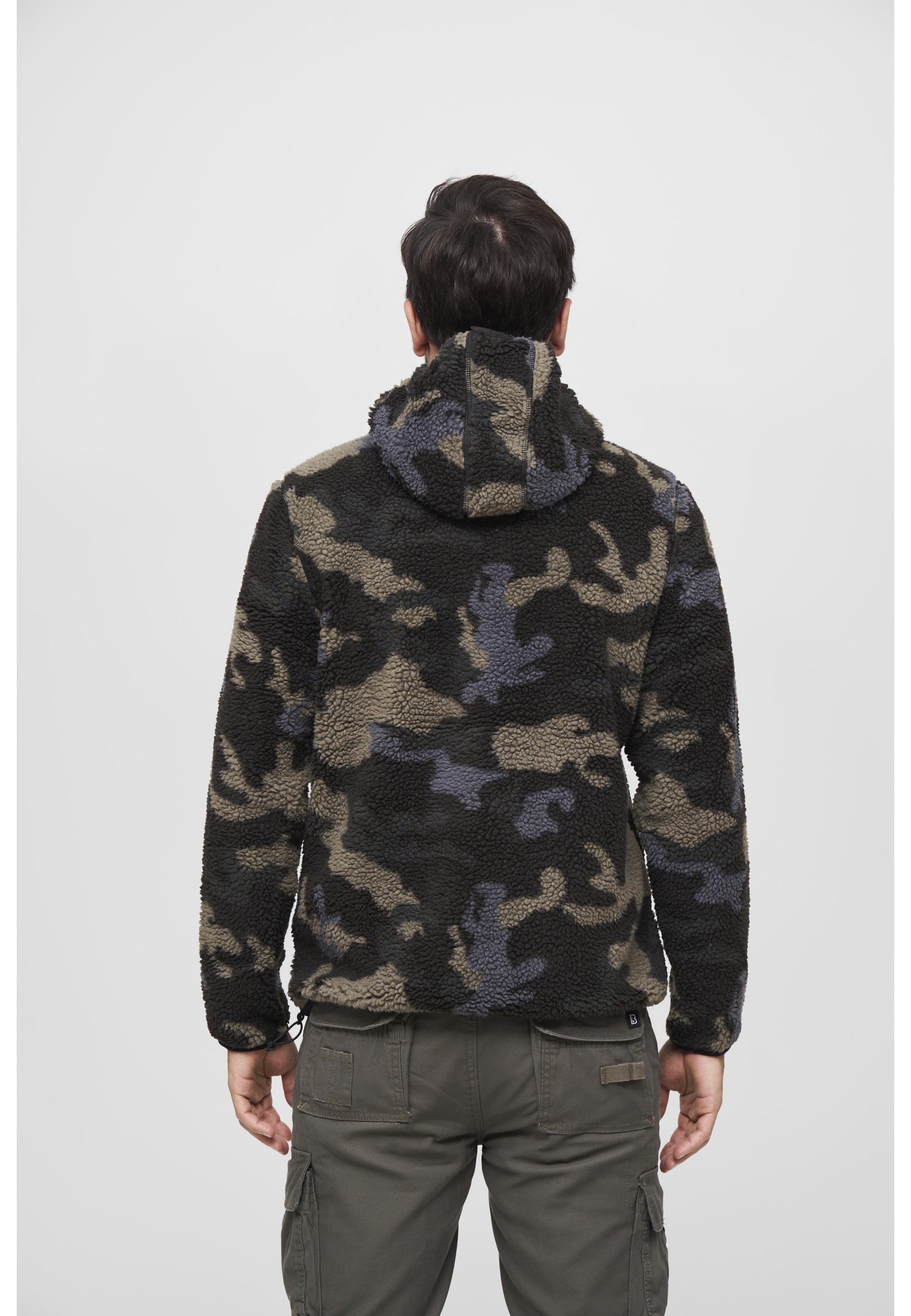 Brandit Anorak »Brandit Herren Teddyfleece Worker Pullover« 1 Stk. tlg. mit Kapuze
