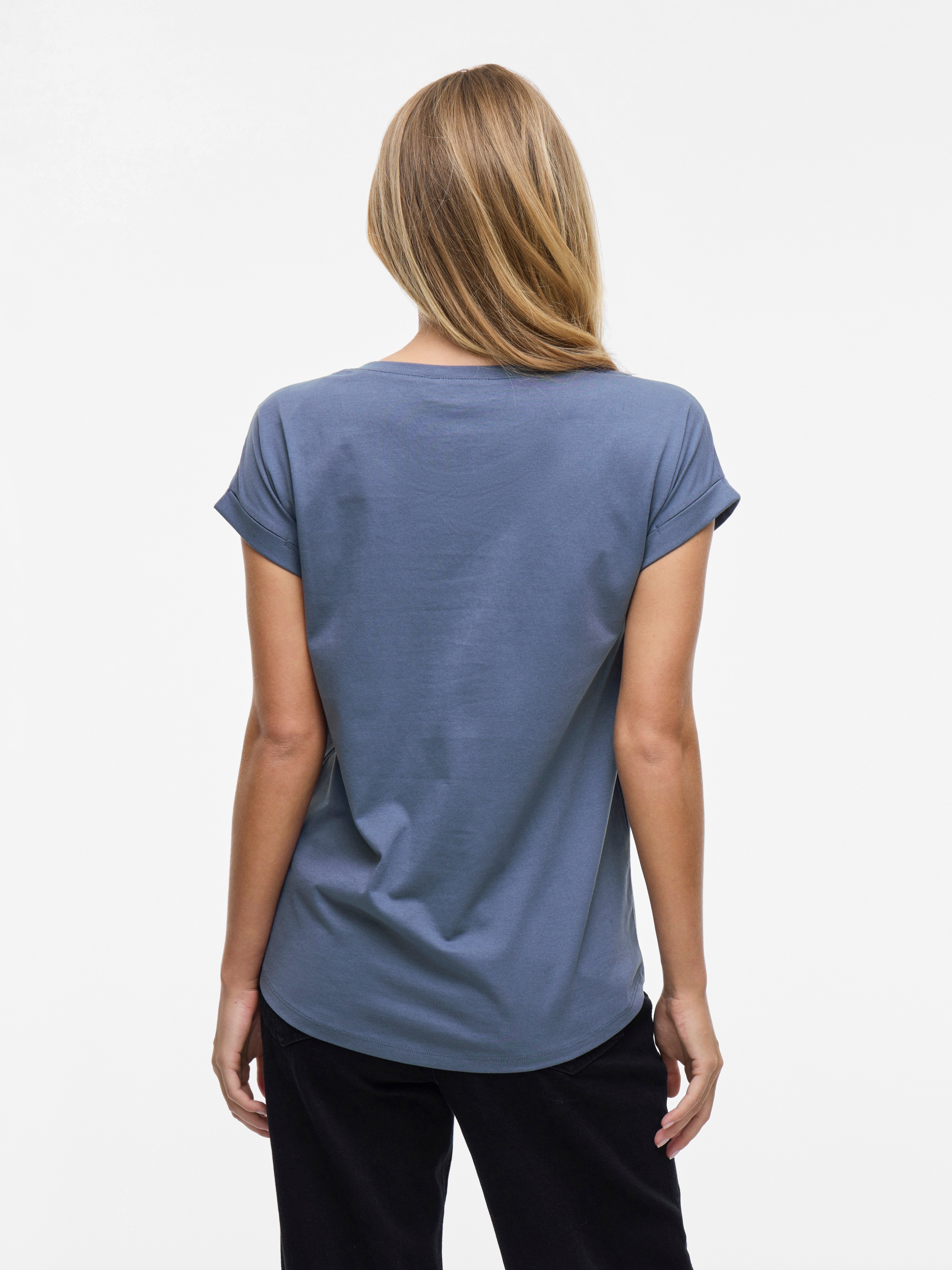 Vila Rundhalsshirt "VIDREAMERS NEW PURE T-SHIRT/SU-NOOS", Basic Damen-T-Shi günstig online kaufen