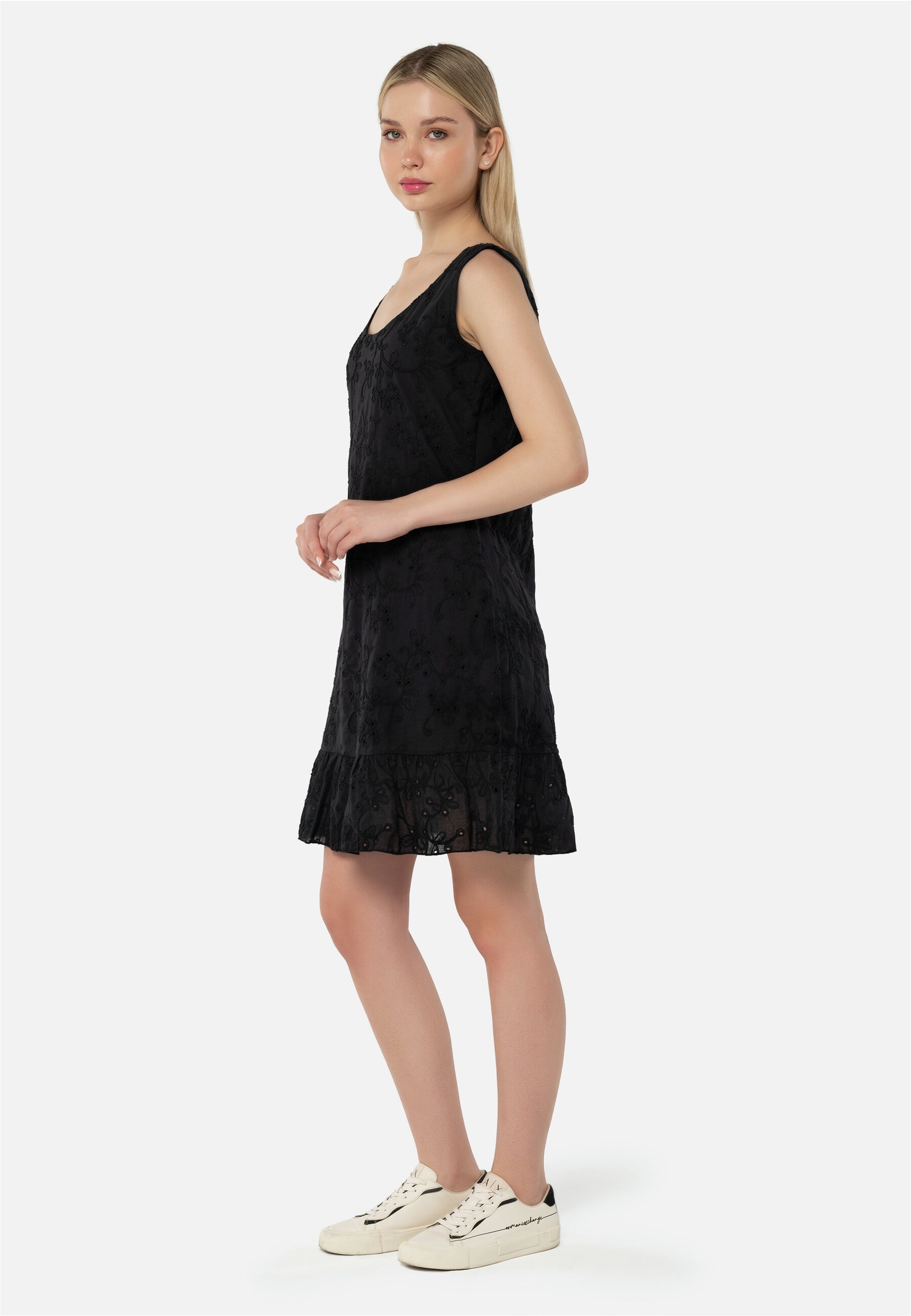 freshlions Jerseykleid "Avery" 1 tlg. mit gerafftem Faltenrock günstig online kaufen