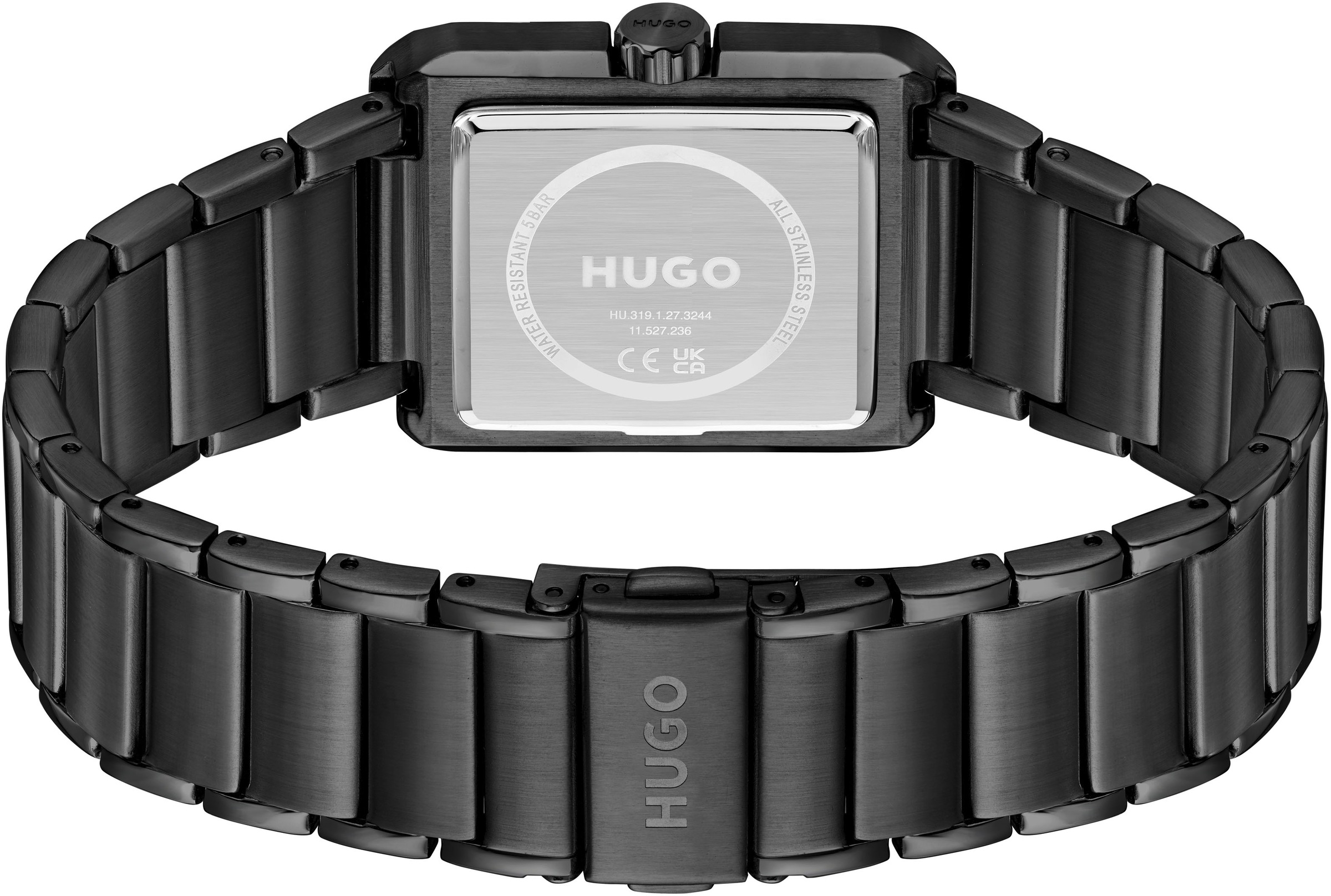 HUGO Quarzuhr »#THRIVE ANALOG«, Armbanduhr, Herrenuhr, analog, Edelstahlarmband
