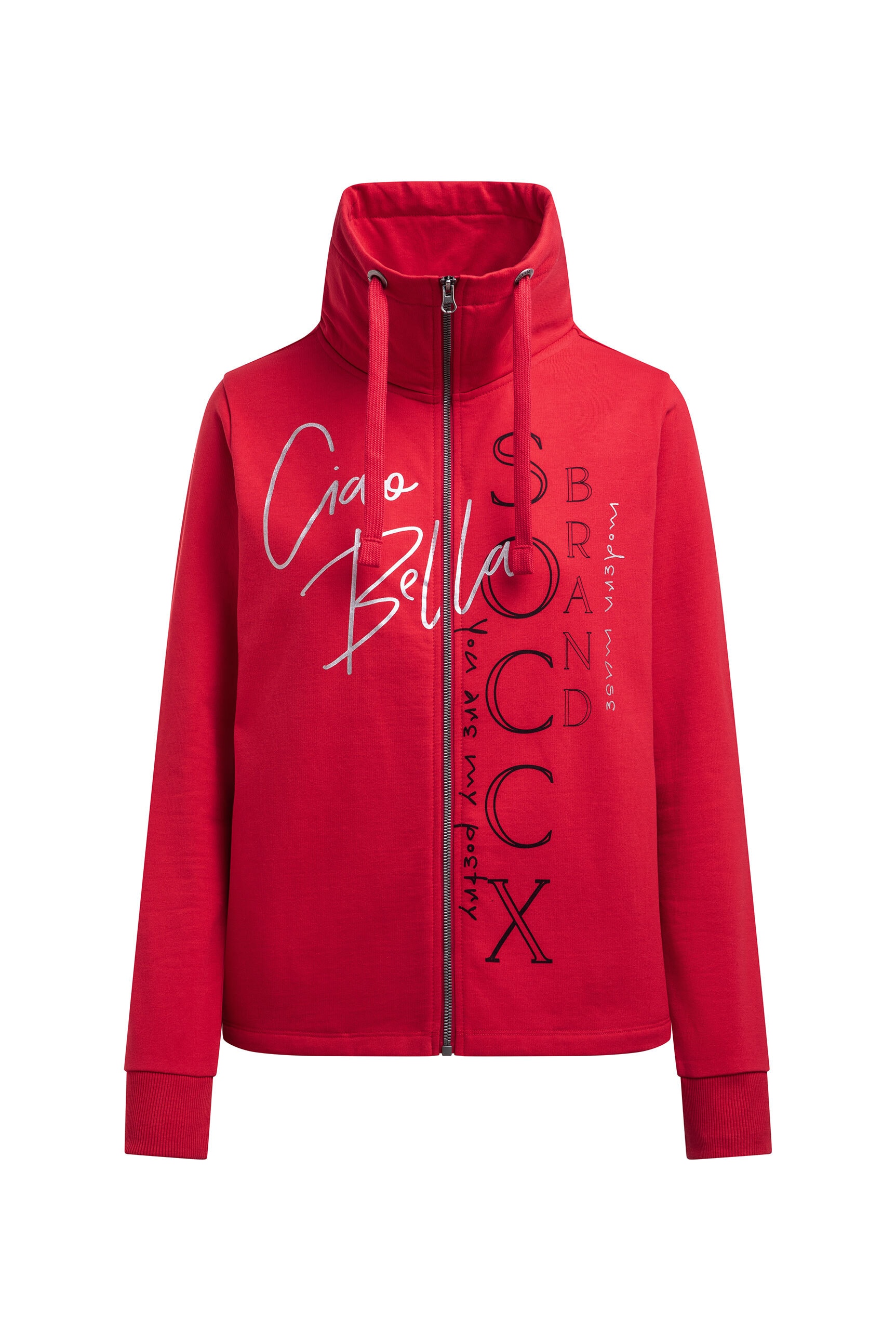 SOCCX Sweatjacke mit Stehkragen