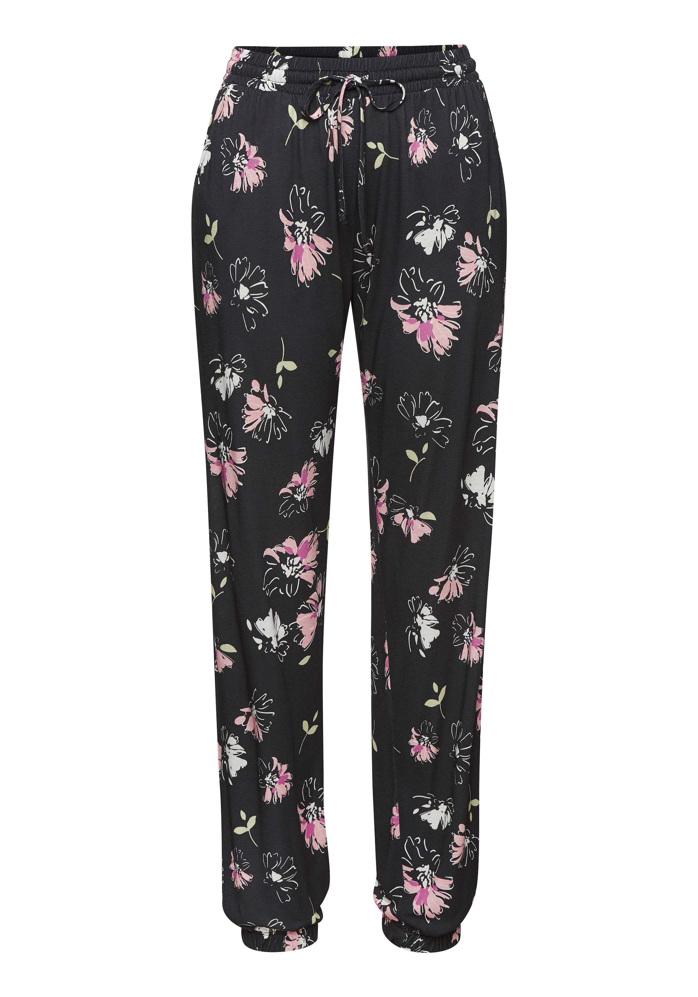Vivance Jerseyhose, mit großem Blumendruck, Schlupfhose aus Jersey