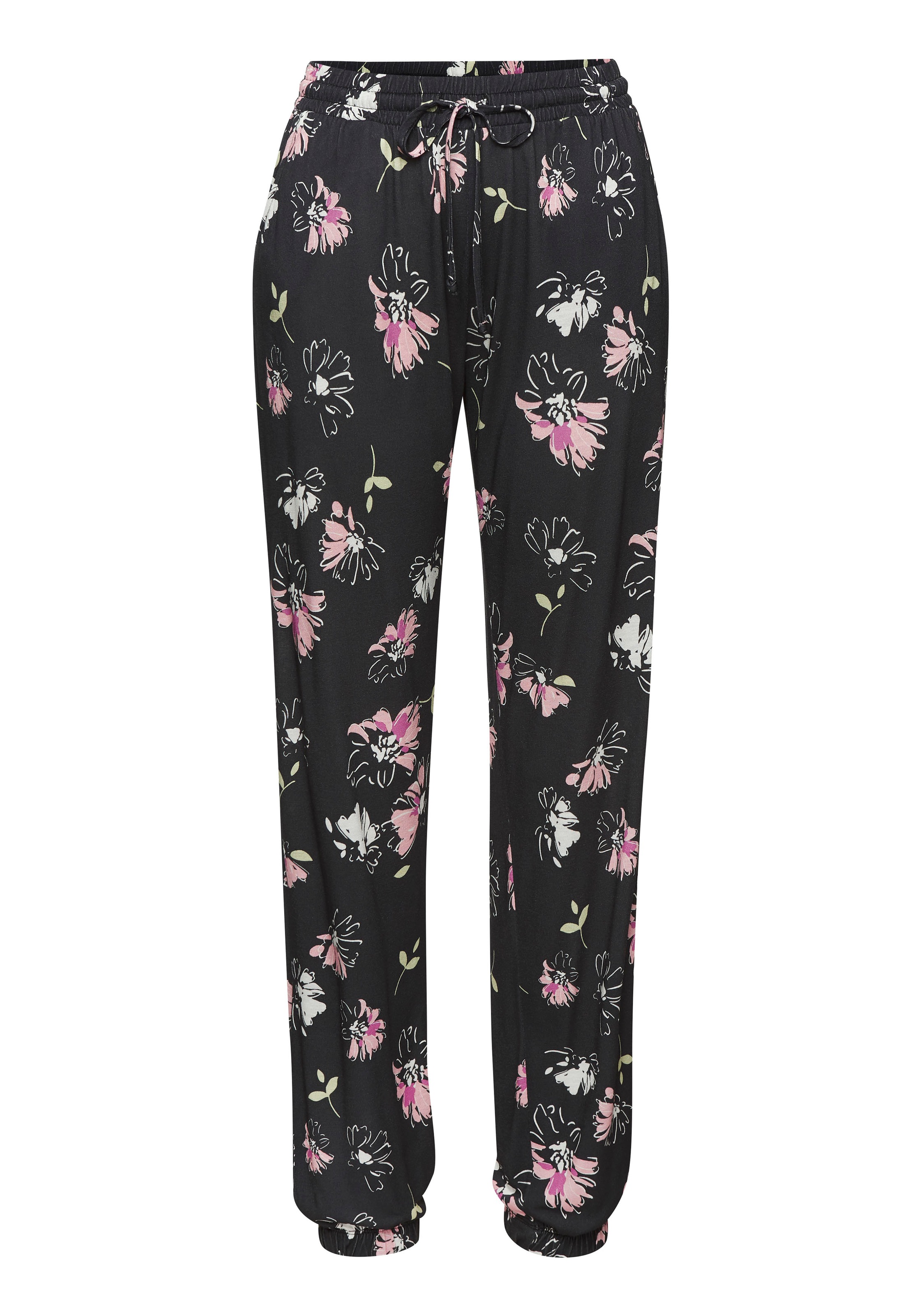 Vivance Jerseyhose, mit großem Blumendruck, Schlupfhose aus Jersey günstig online kaufen