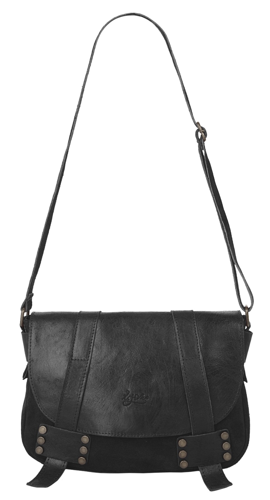 X-Zone Umhängetasche echt Leder, Made in Italy