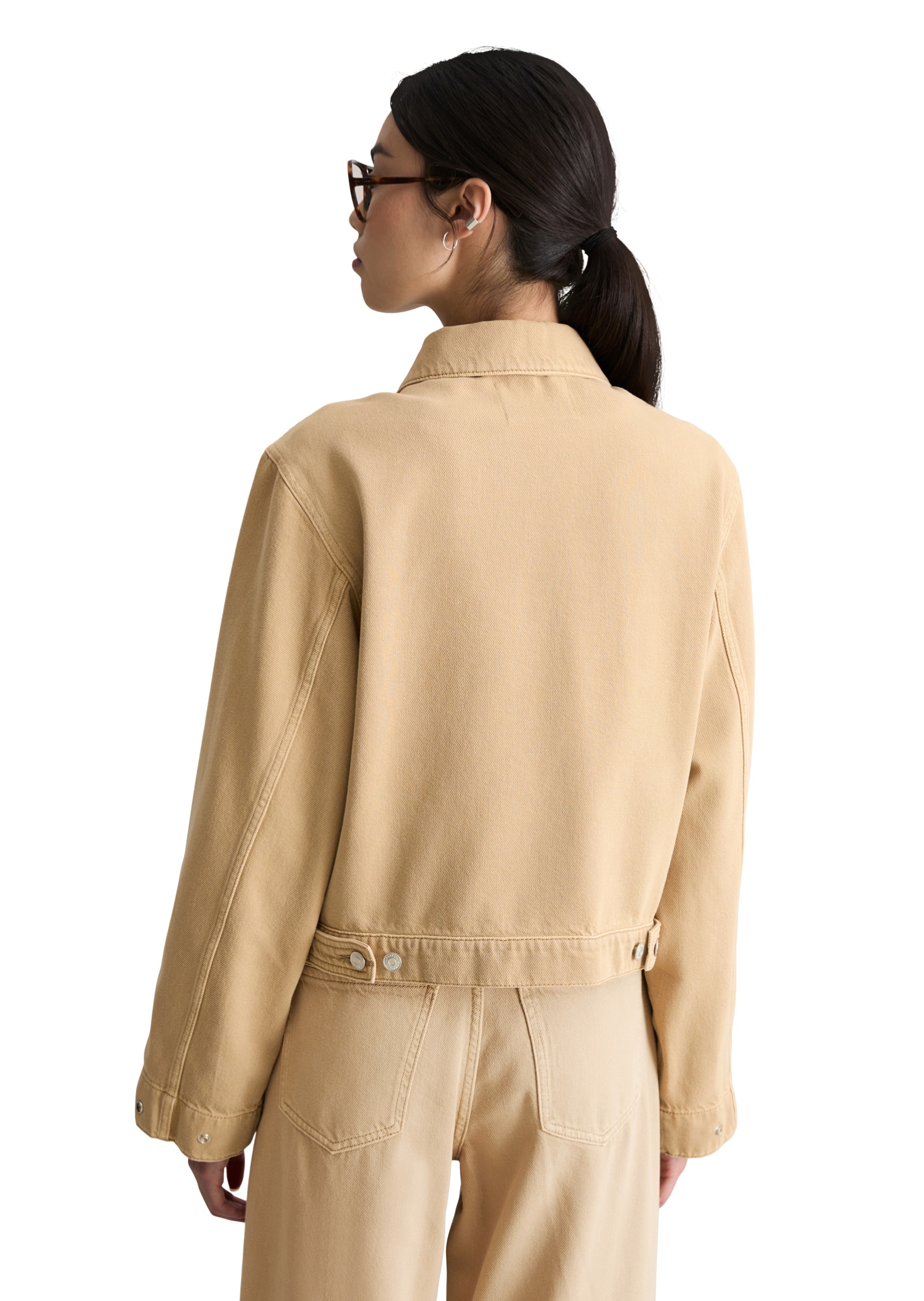 Marc O'Polo DENIM Jeansjacke »aus Organic-Cotton-Lyocell-Mix« ohne Kapuze