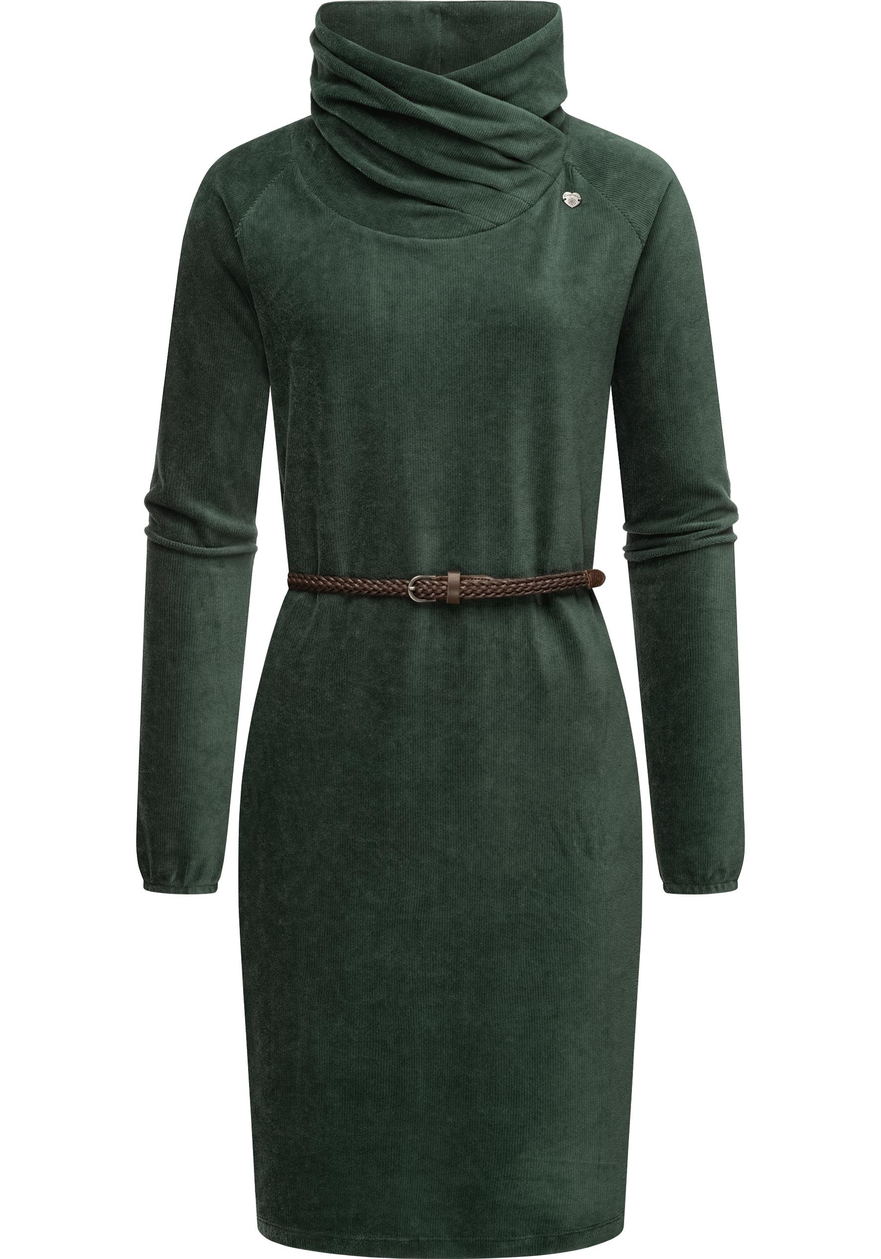 Ragwear Sweatkleid »Belita«, warmes Cord-Kleid mit Schlauchkragen BAUR | kaufen breitem