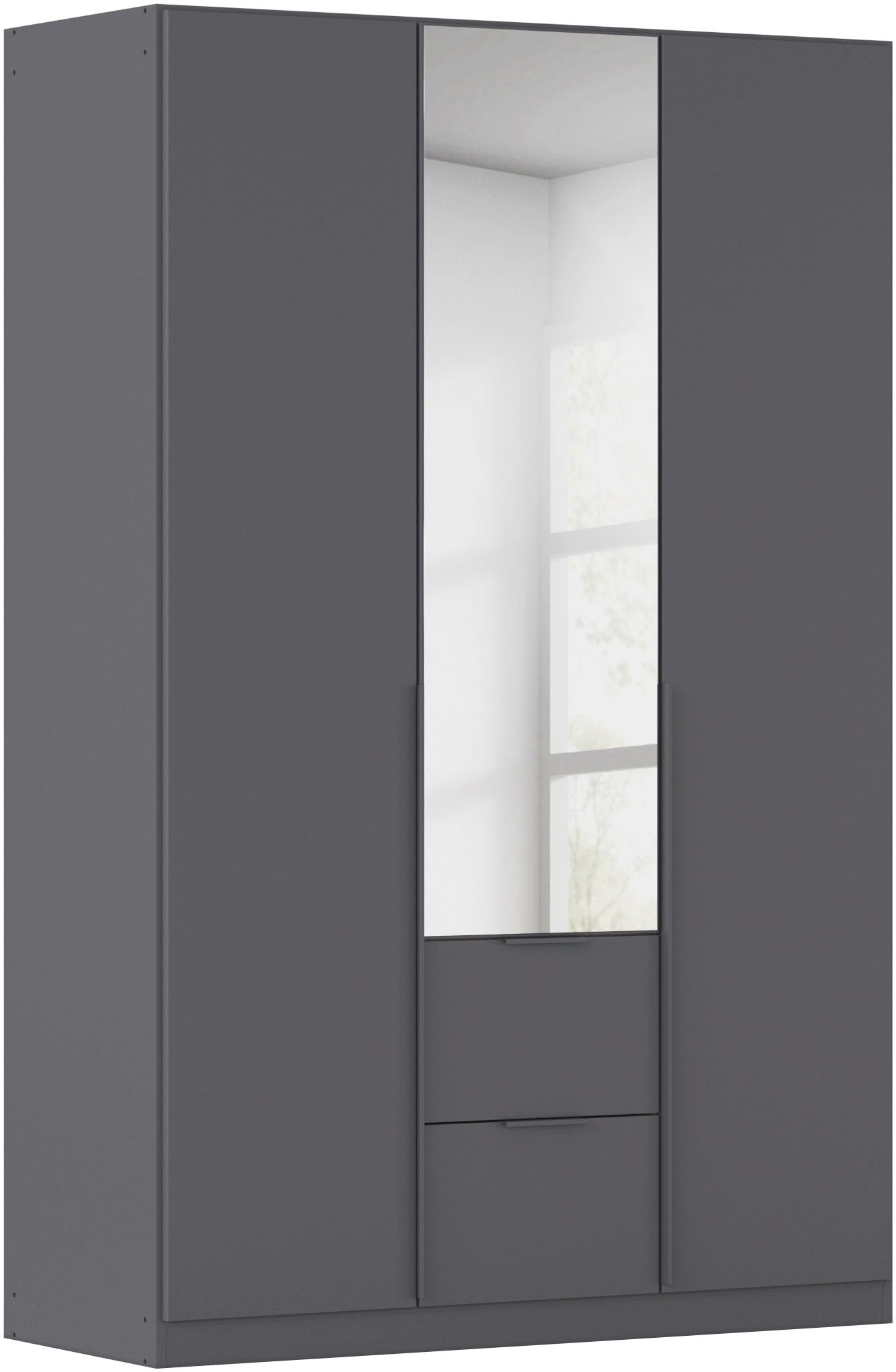 OTTO home Drehtürenschrank "Kleiderschrank Schrank Garderobe AGORDO mit Dekor- oder Hochglanzfront" in zwei Griff-Farben, Breiten 91-360 cm, mit Außenschubkästen, in 7 Breiten und 2 Höhen MADE IN GERMANY