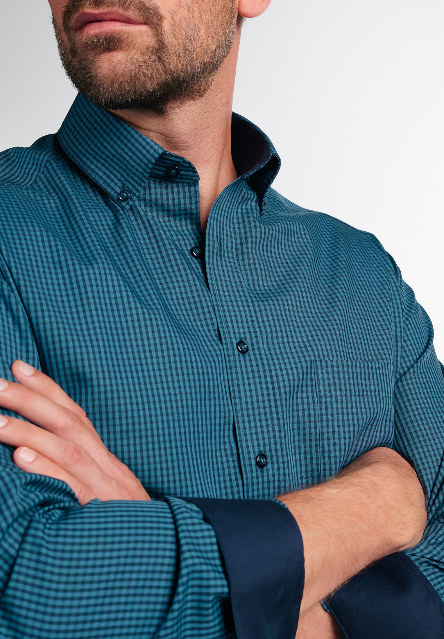 Eterna Langarmhemd »MODERN FIT«, NON IRON (bügelfrei)
